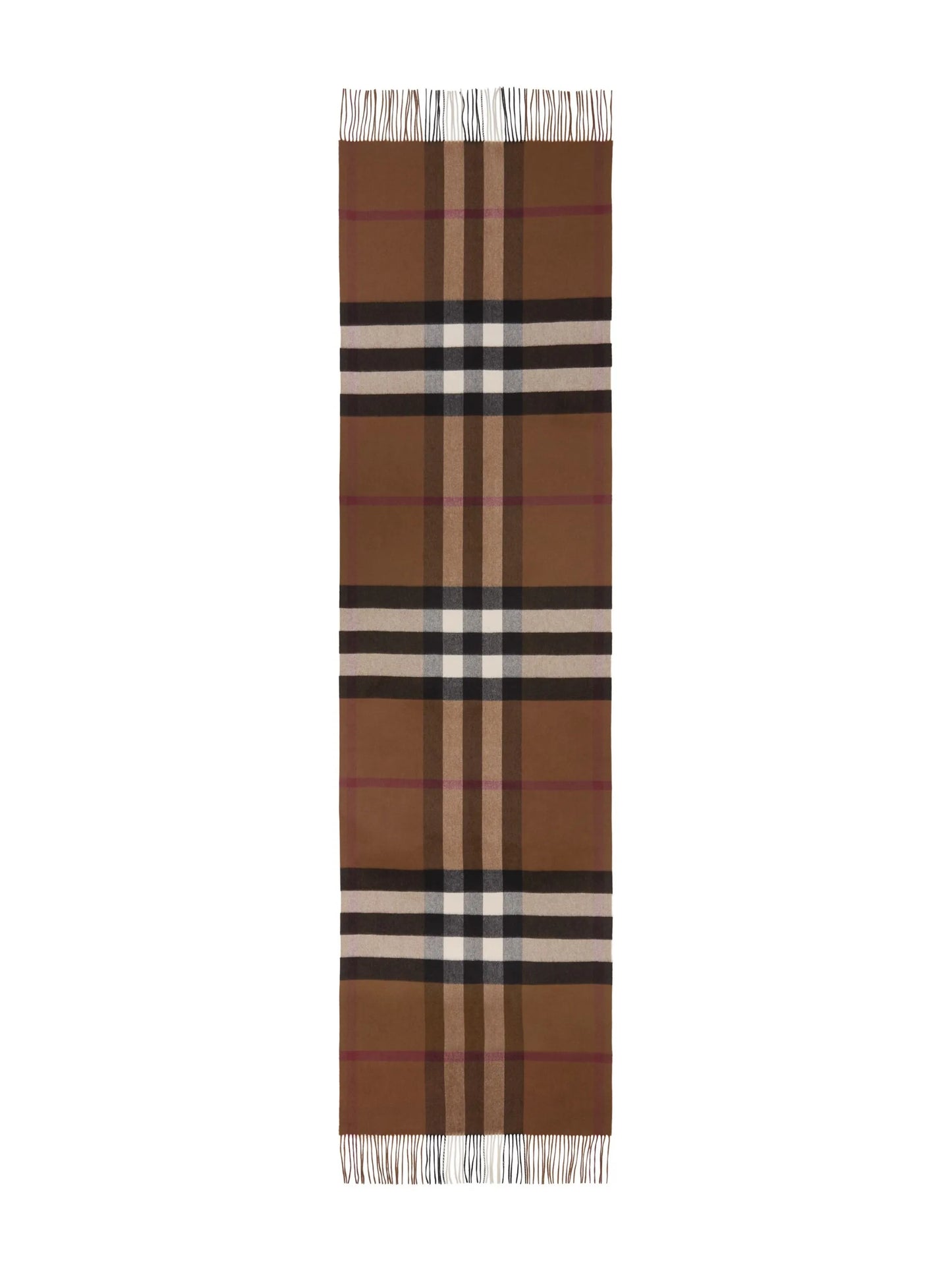 oversized checked cashmere scarf