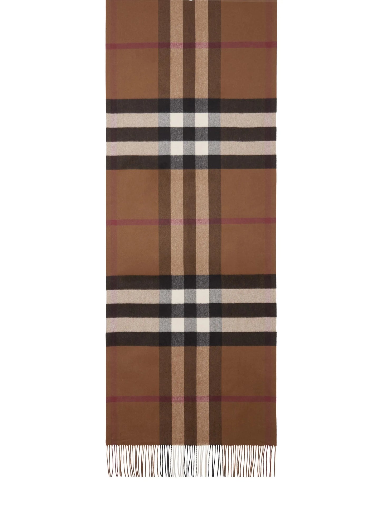 oversized checked cashmere scarf