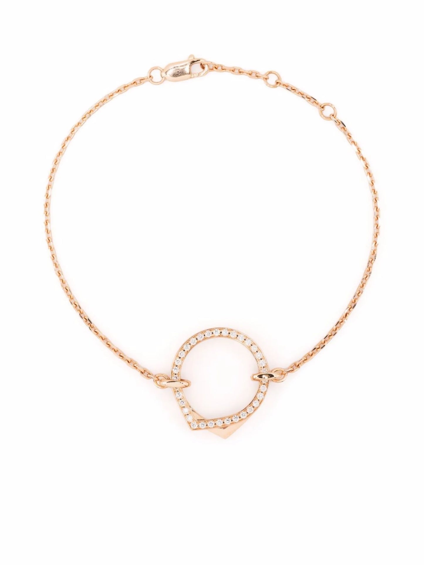 18kt rose gold Antifer diamond bracelet
