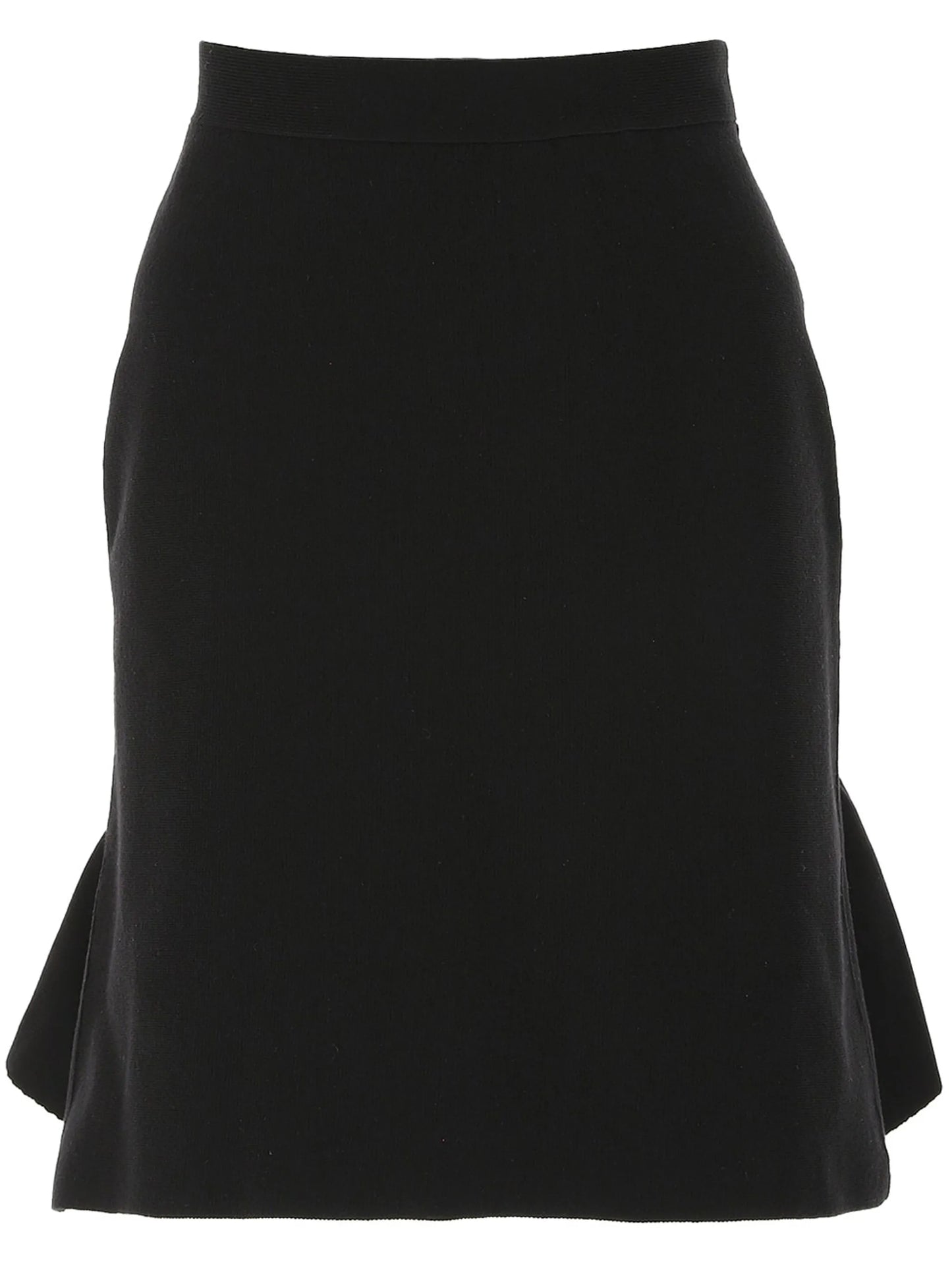 peplum-hem knitted skirt