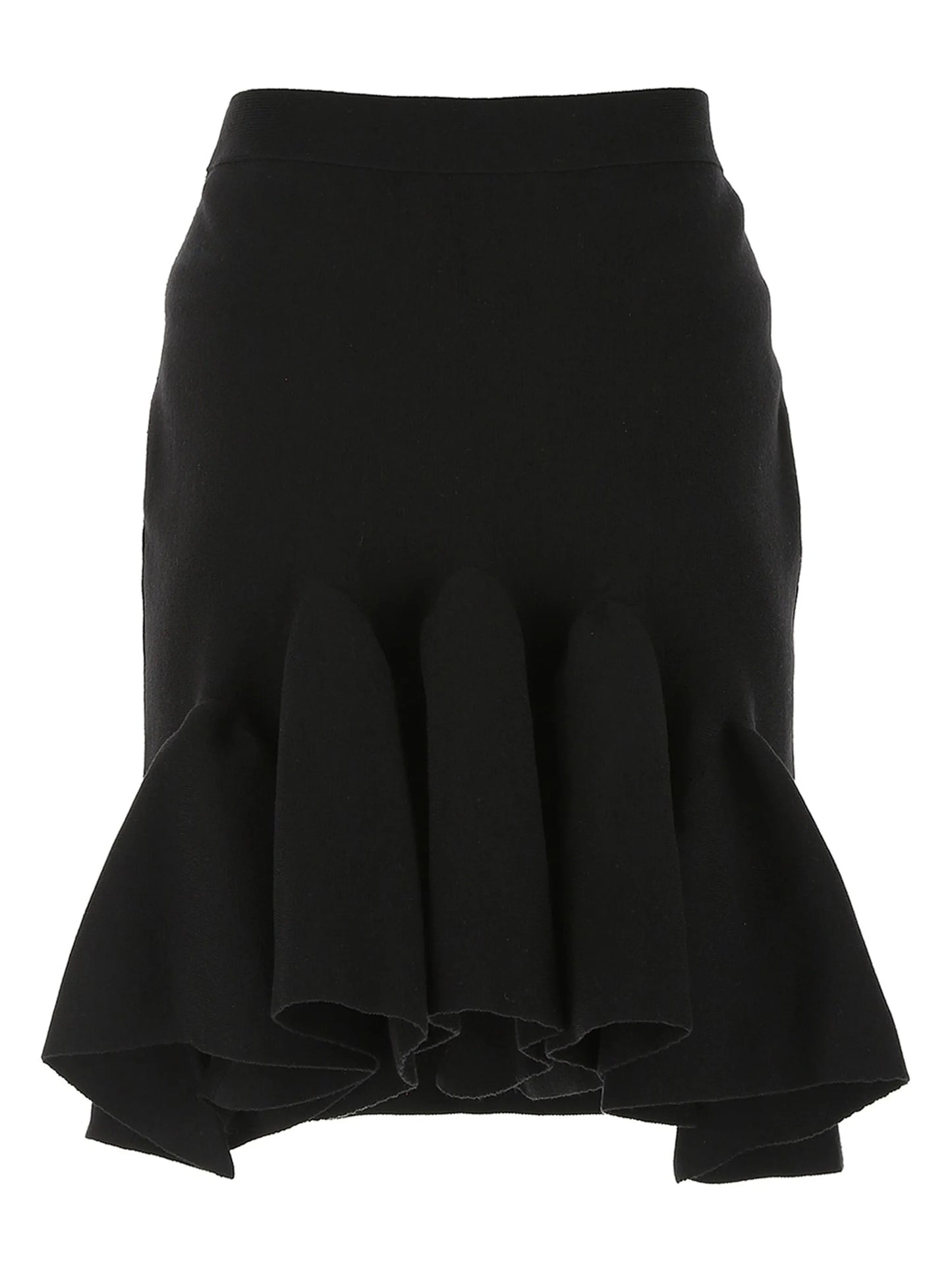 peplum-hem knitted skirt