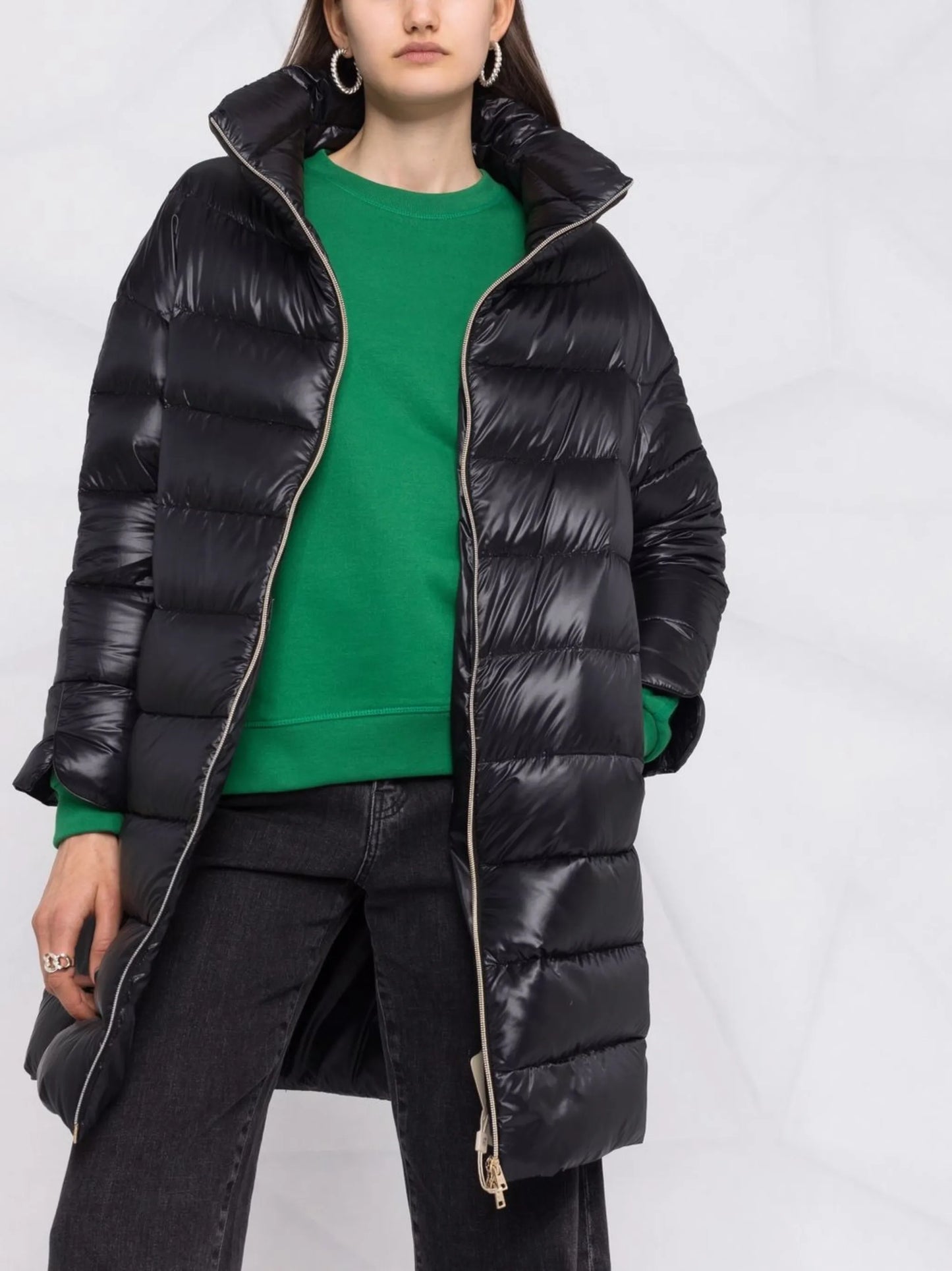 padded zip-up coat