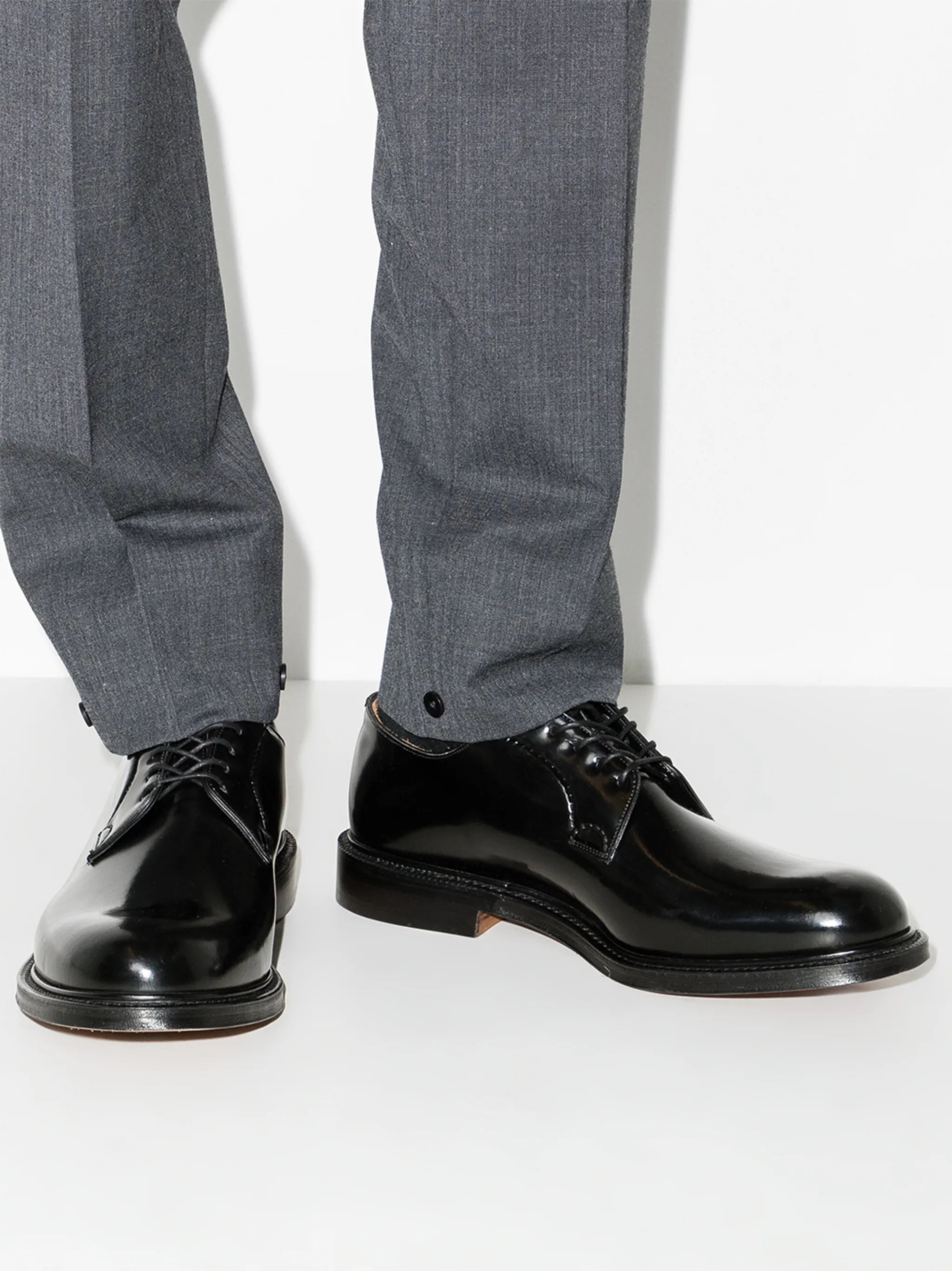 Shannon leather derby shoes
