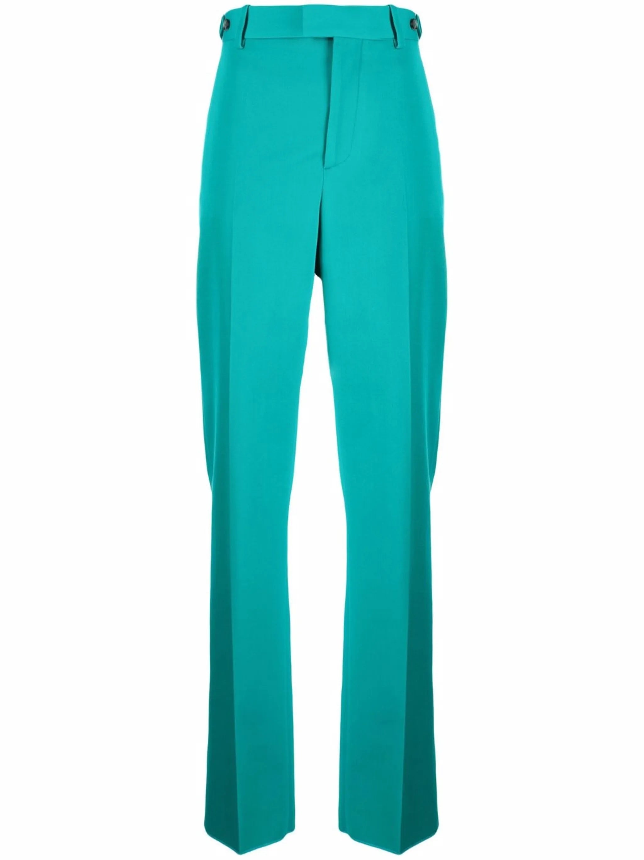 high-waist straight trousers