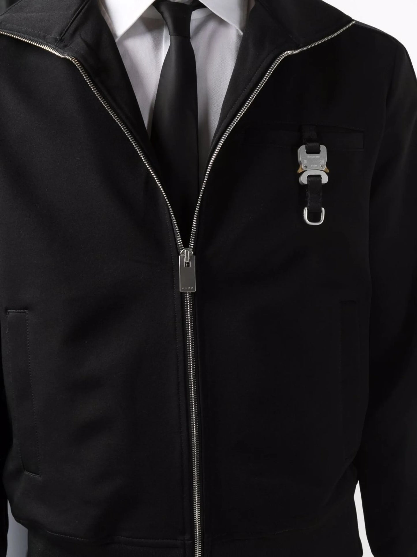 zipped bomber jacket
