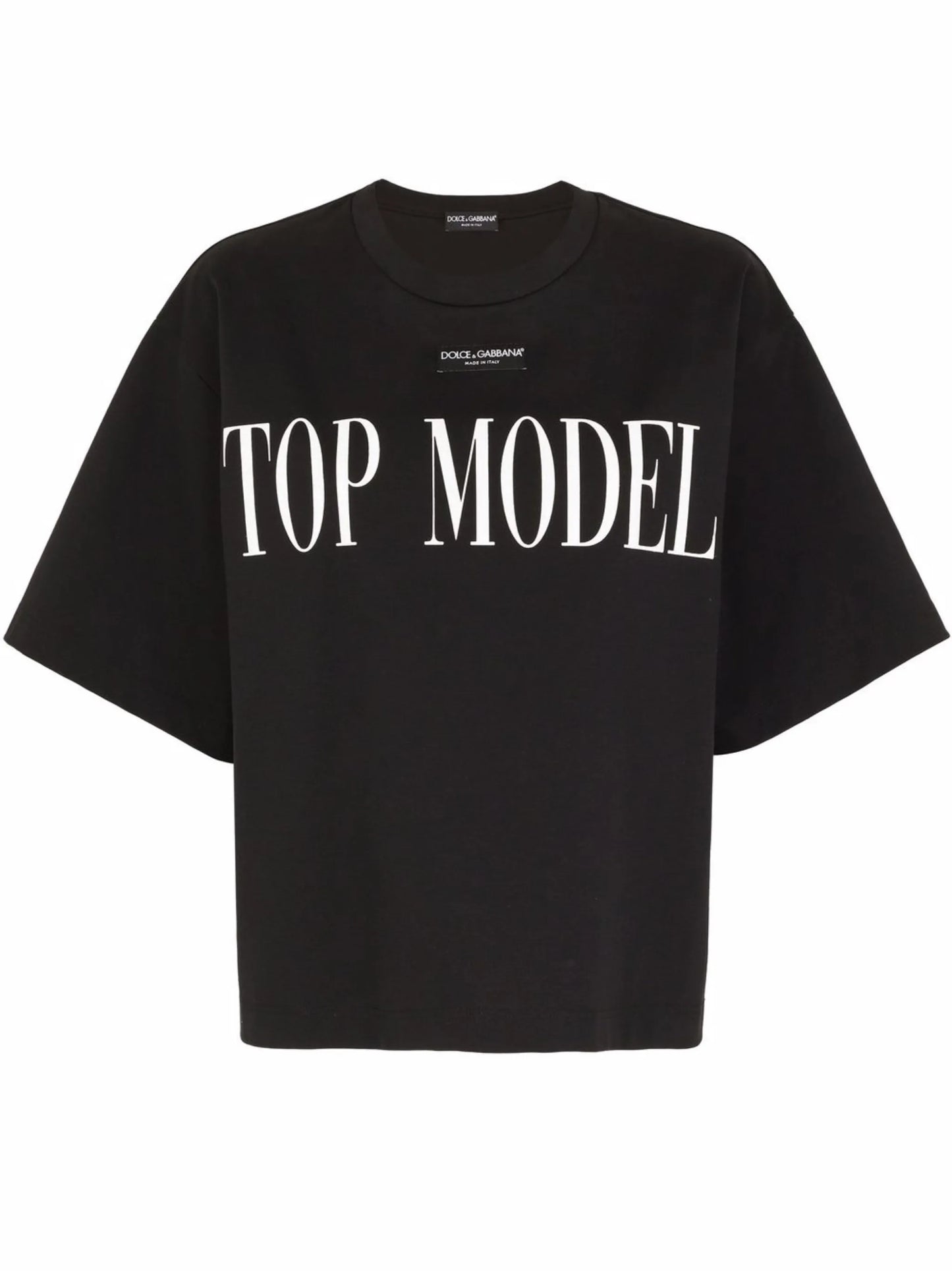 slogan-print T-shirt