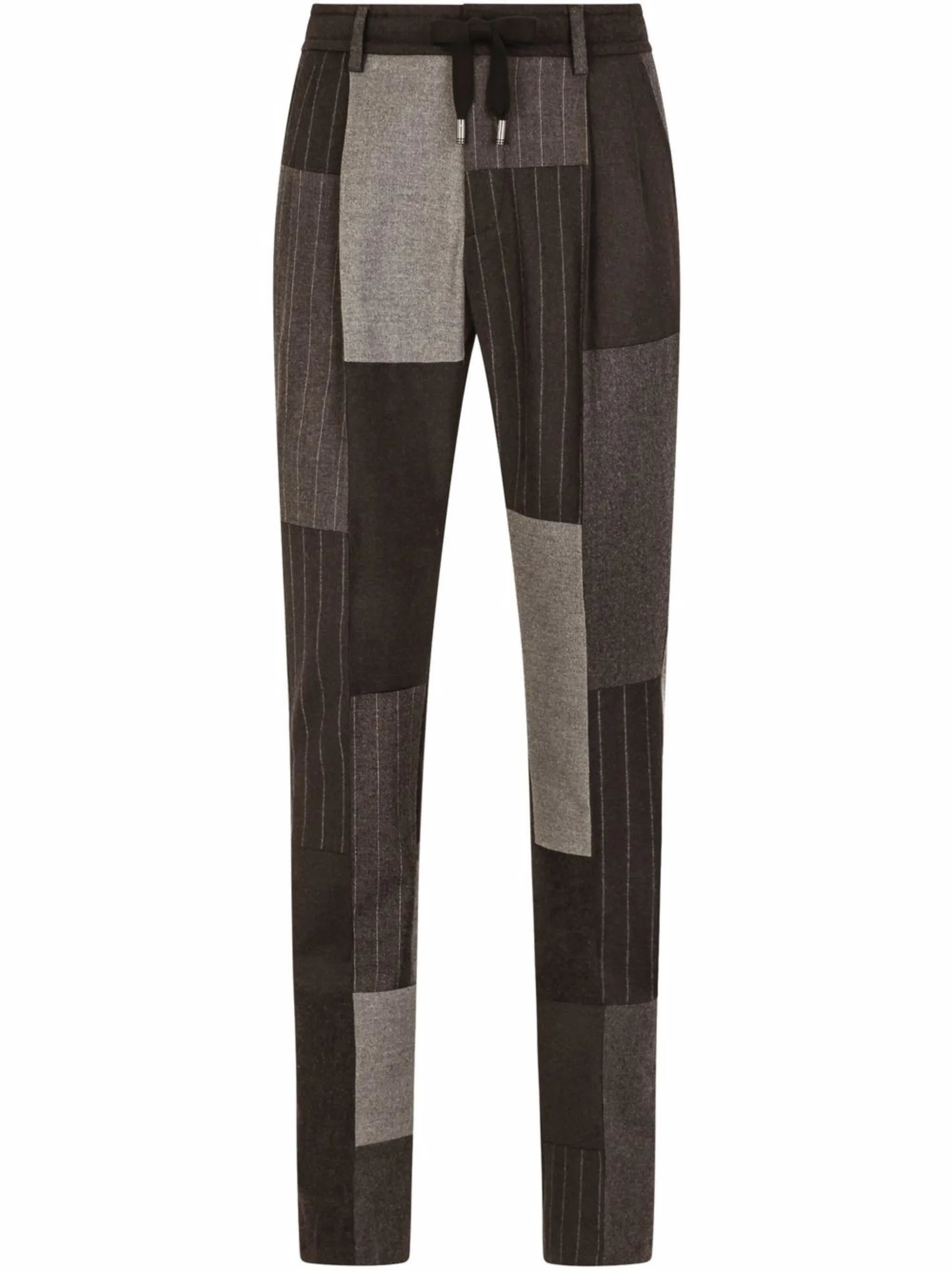 multi-panel drawstring-fastening trousers