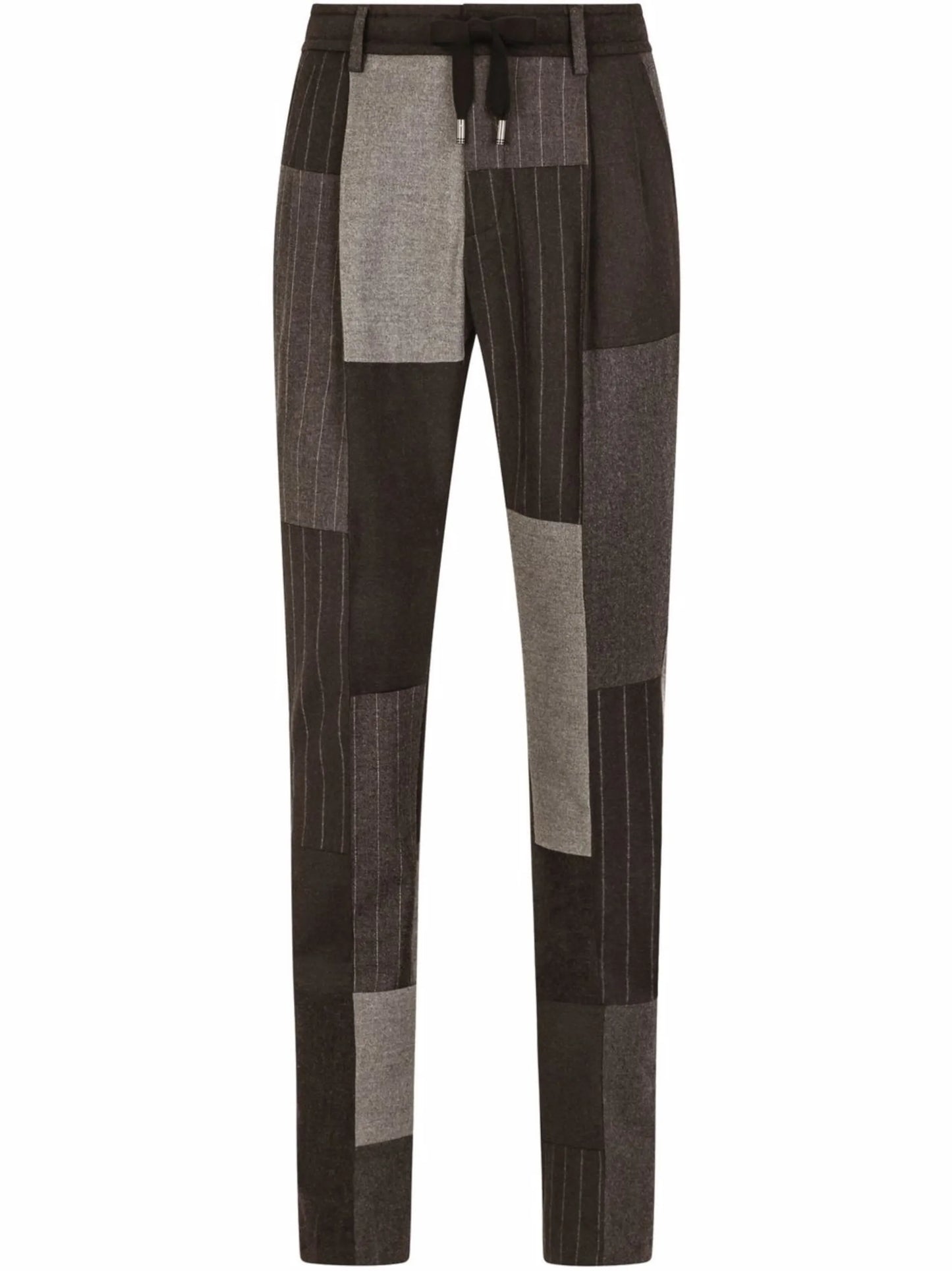 multi-panel drawstring-fastening trousers