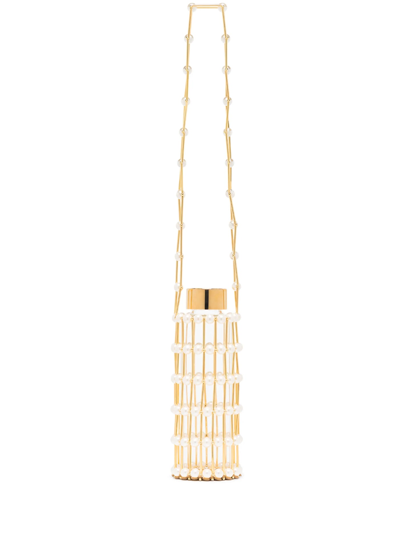 Jupon pearl-embellished water bottle bag