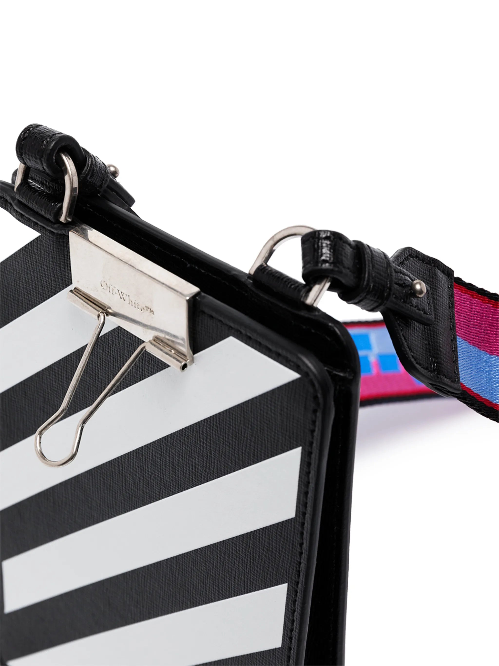 Diag-stripe phone bag