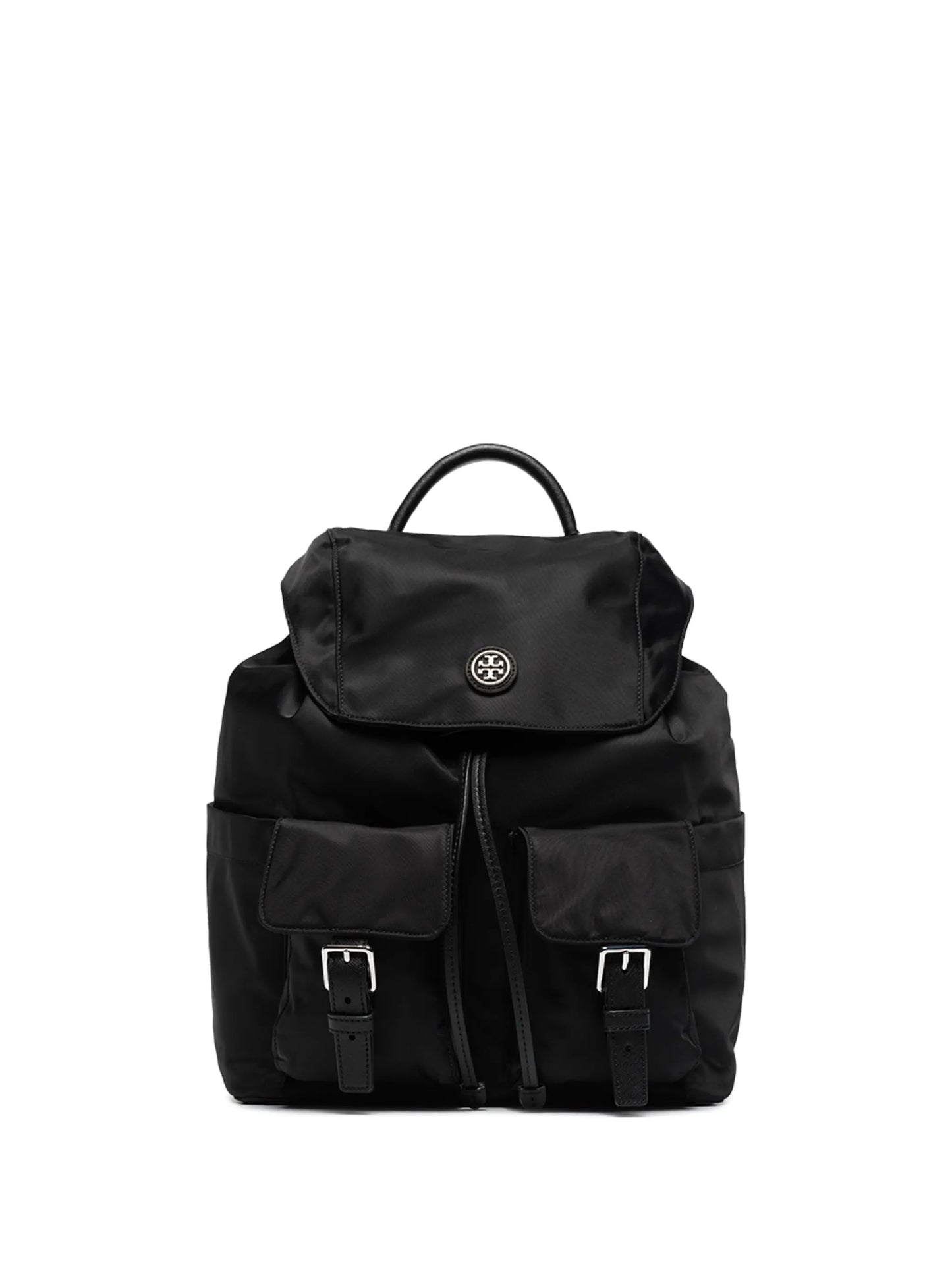 recycled nylon flap backpack