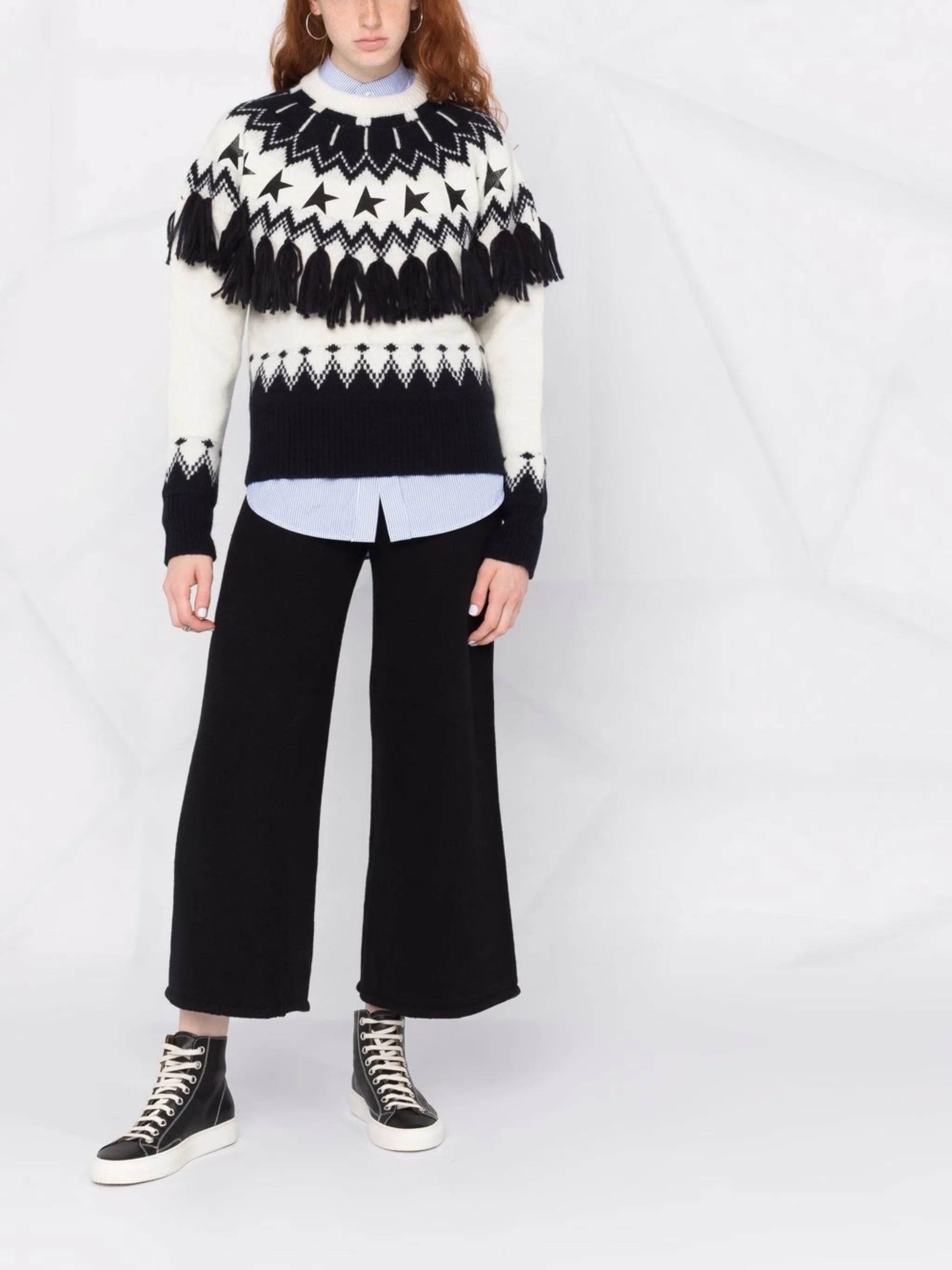 Deidra Norway Jacquard wool jumper