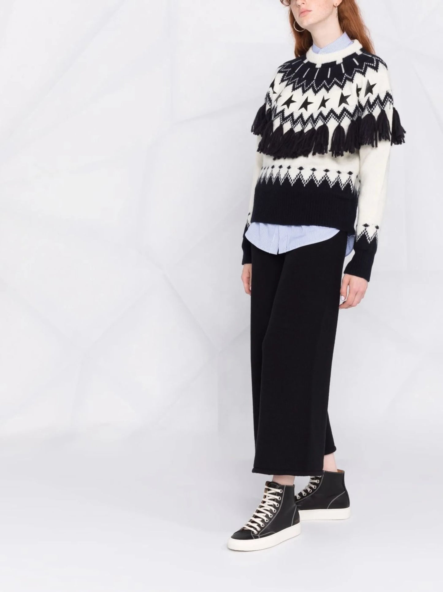 Deidra Norway Jacquard wool jumper
