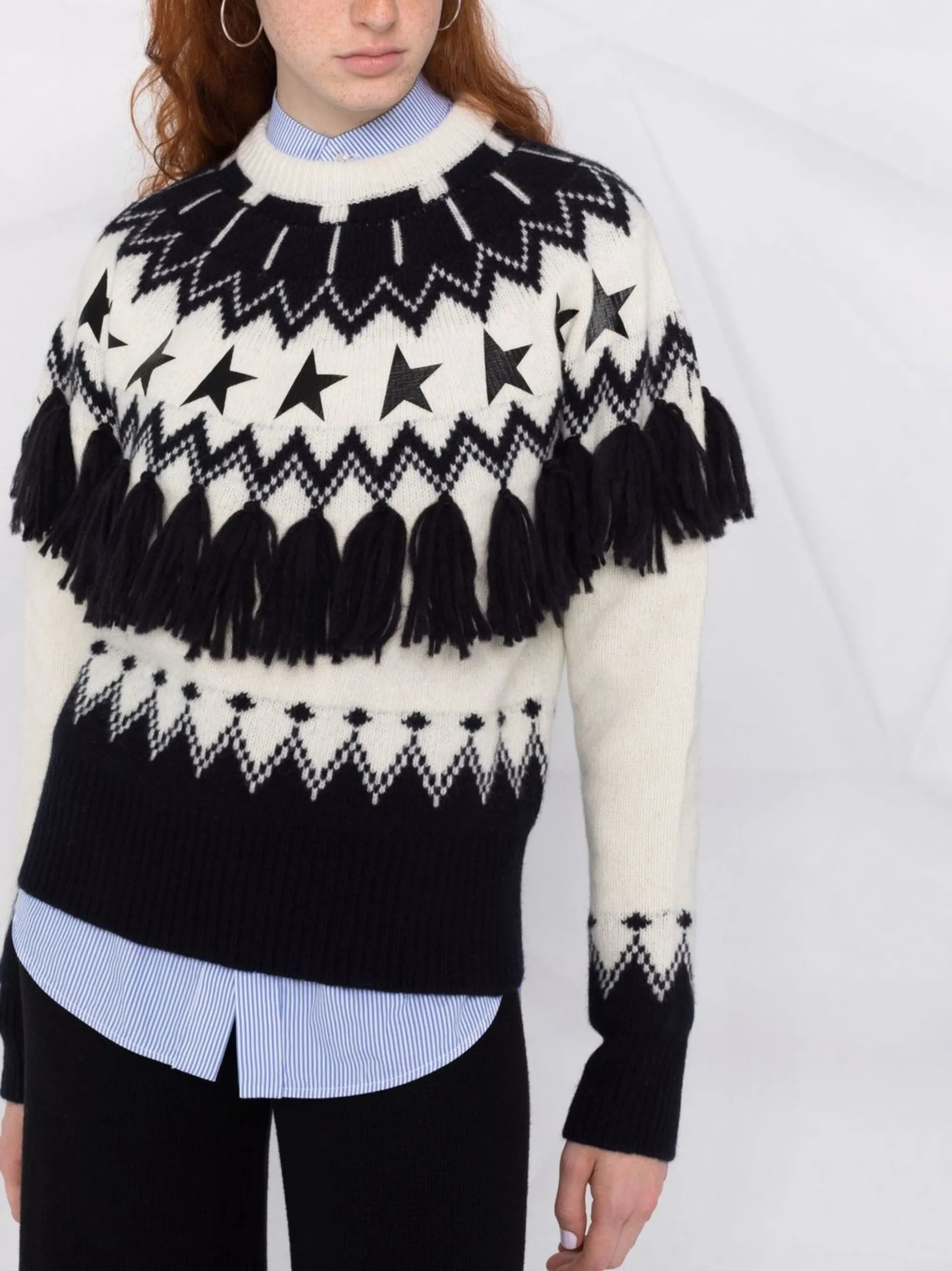 Deidra Norway Jacquard wool jumper