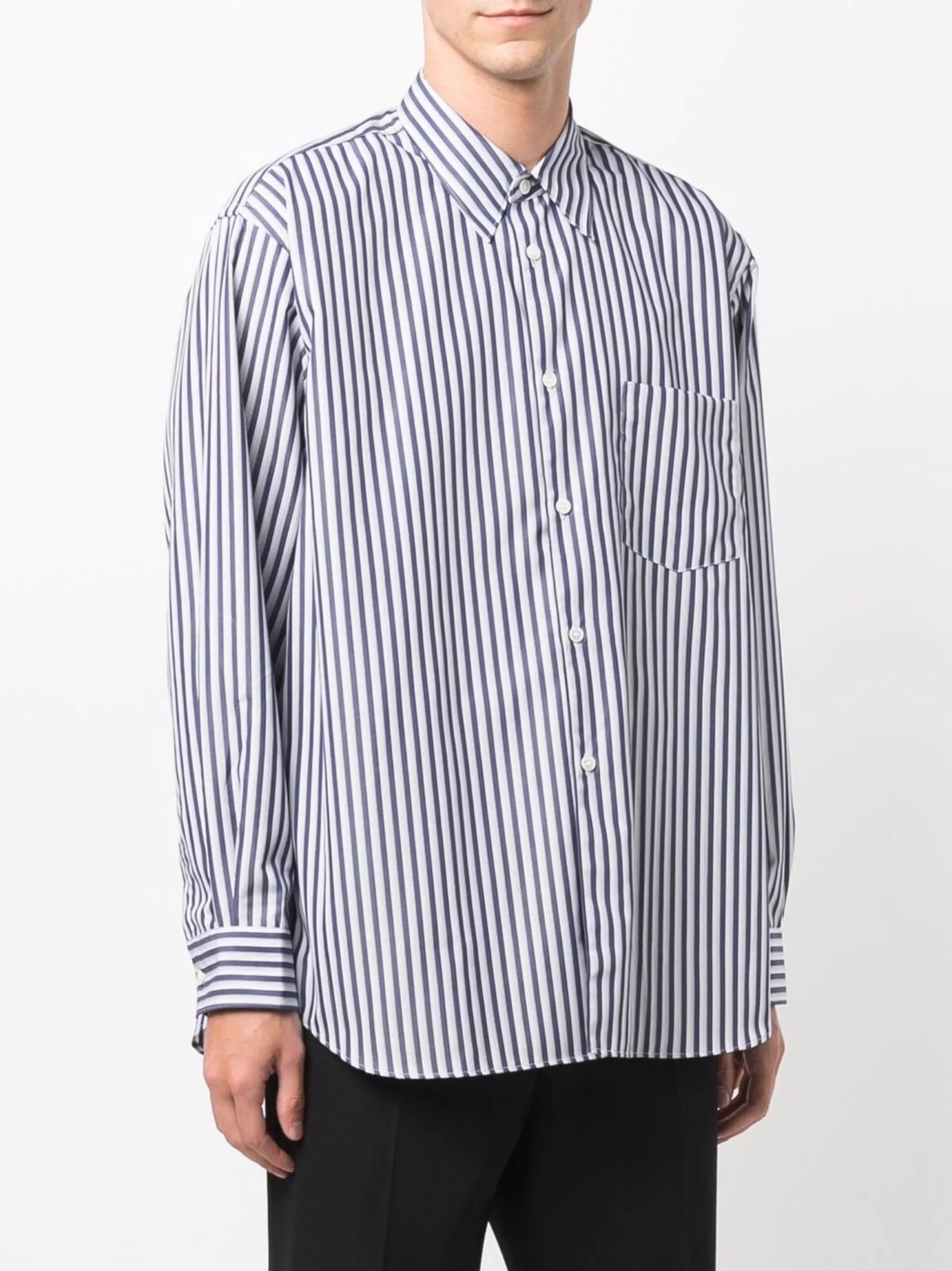 oversized striped shirt