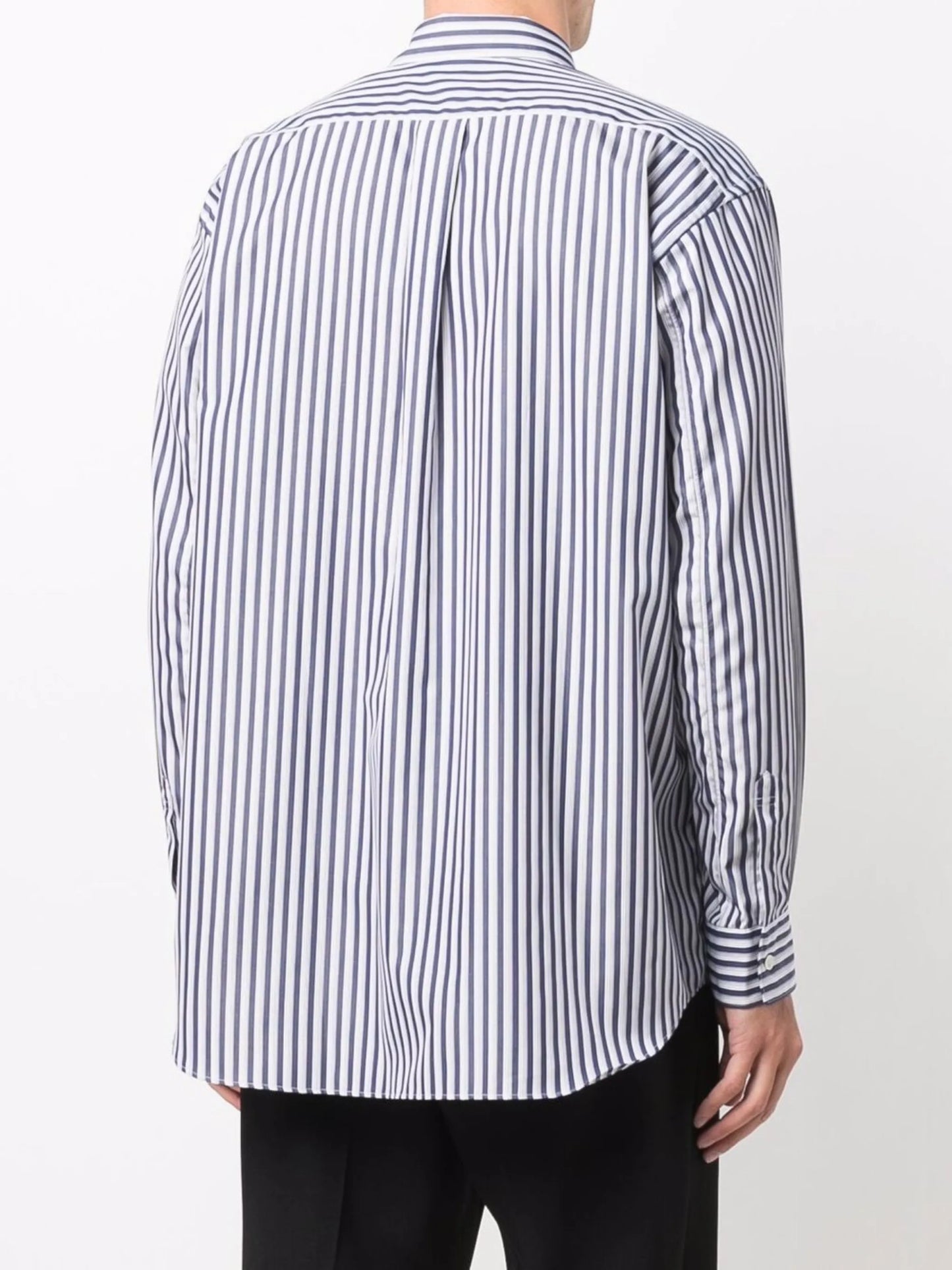 oversized striped shirt