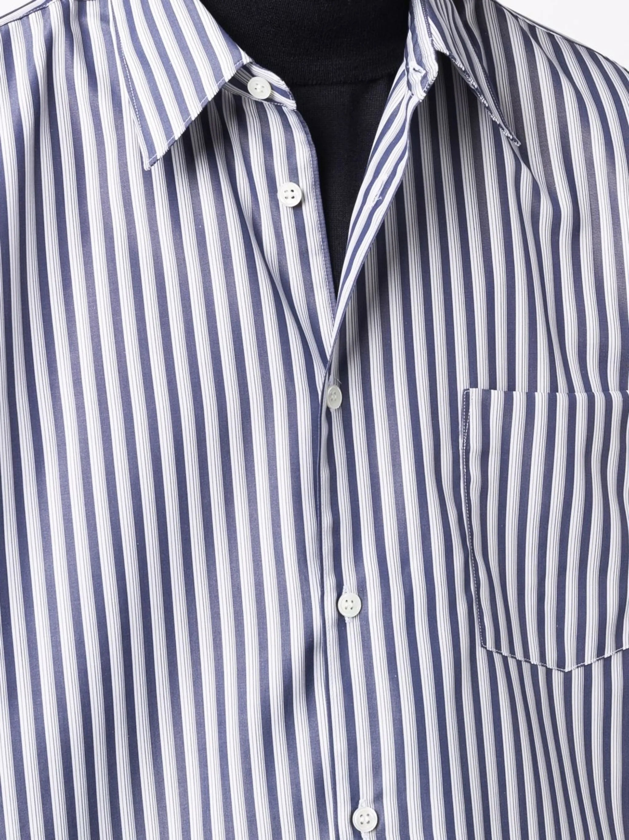 oversized striped shirt