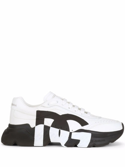 logo-print lace-up sneakers