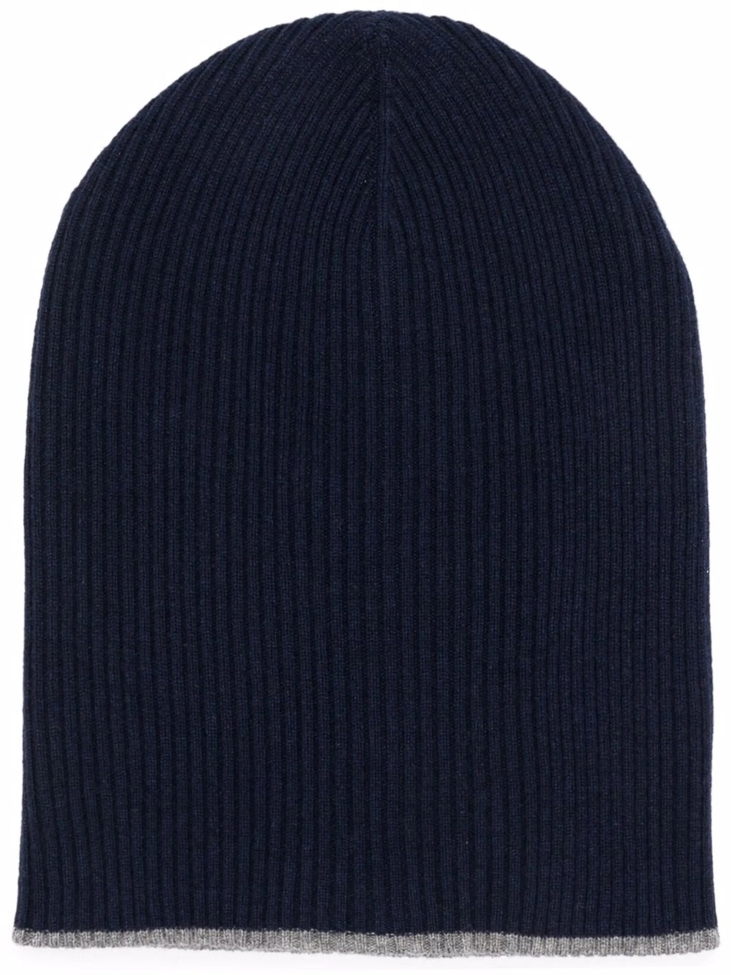 rib-knit cashmere beanie