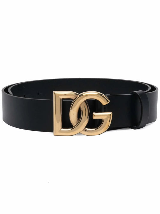 DG-logo calf-leather belt