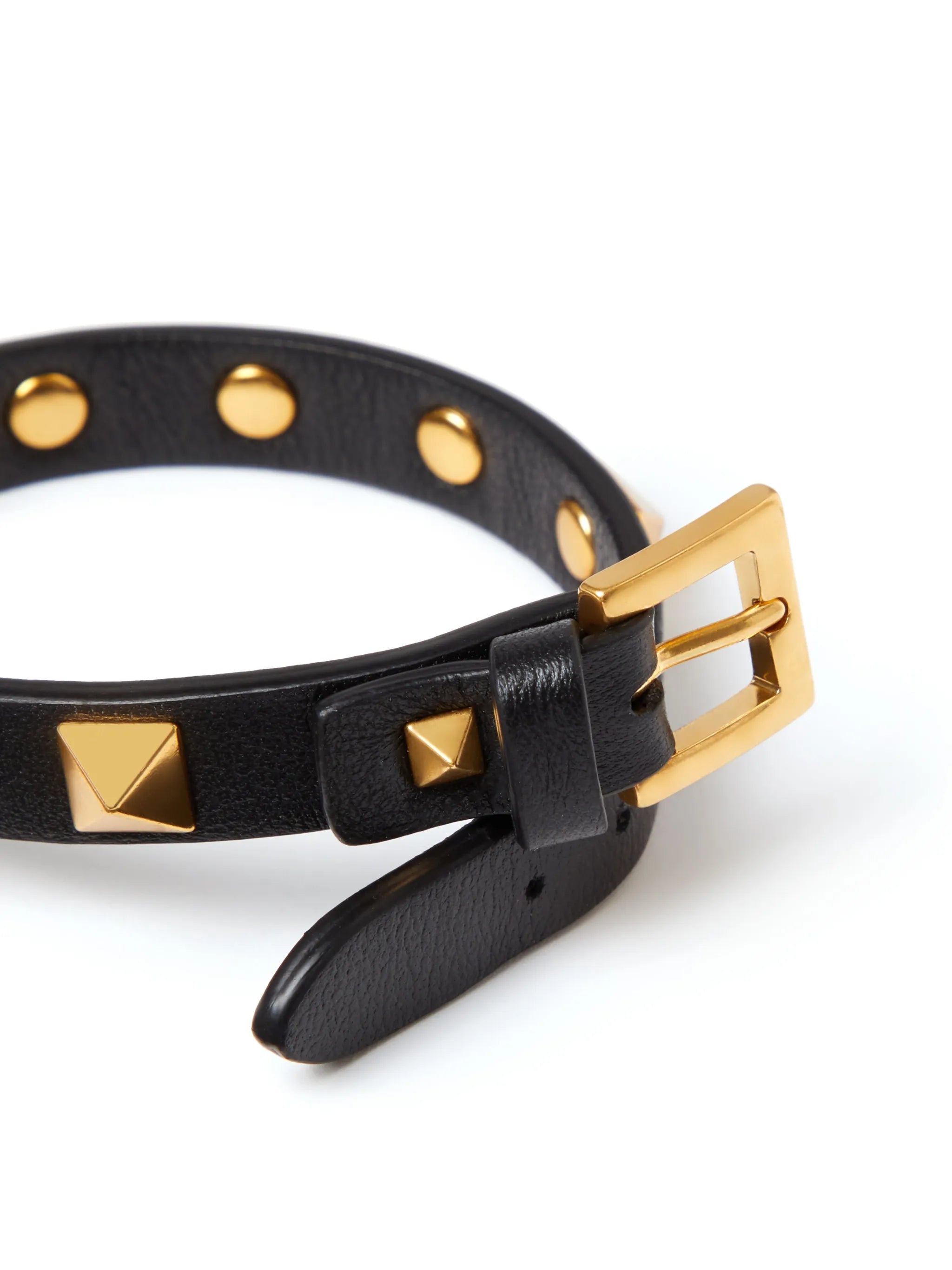 Rockstud leather bracelet