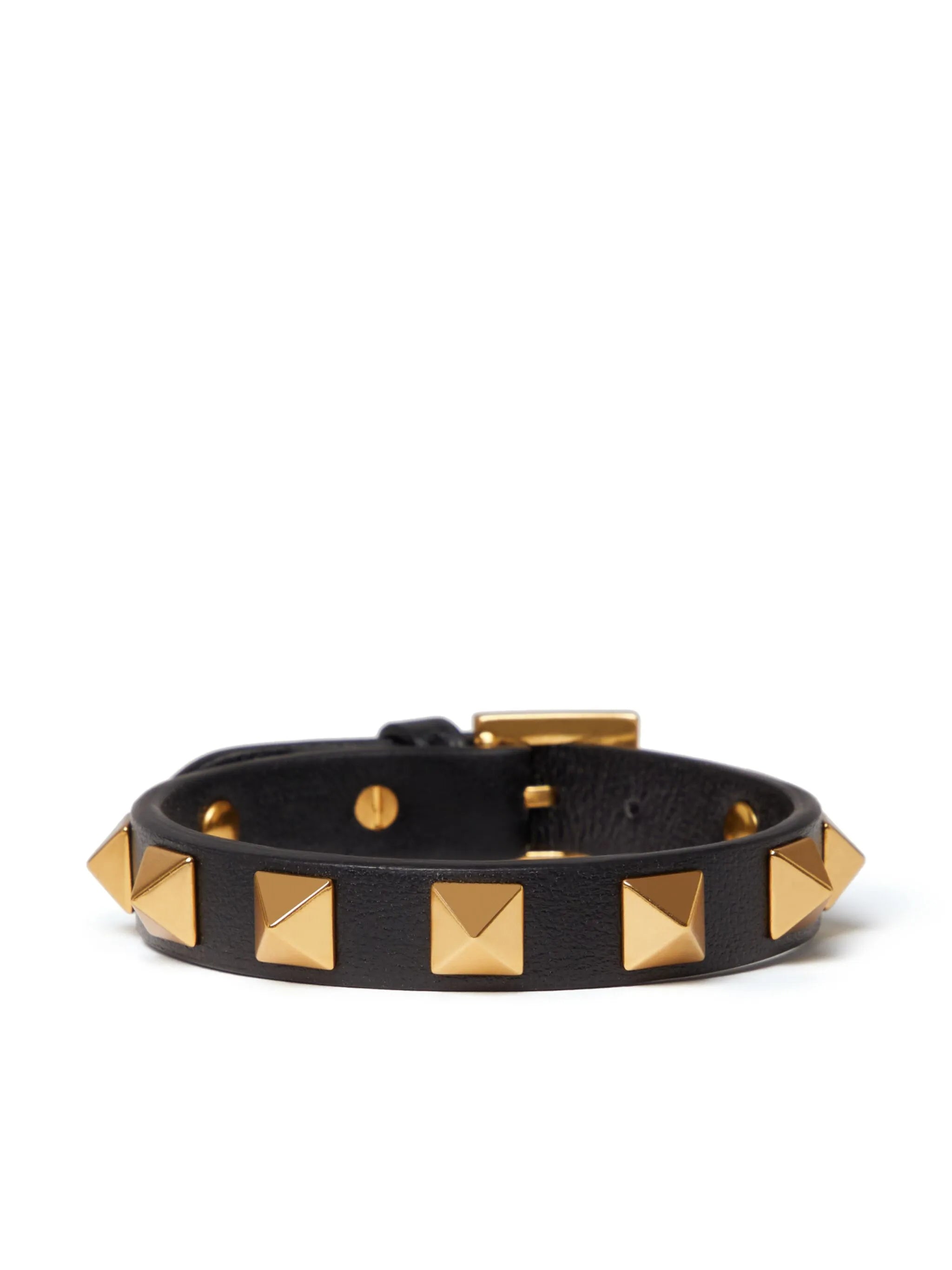 Rockstud leather bracelet