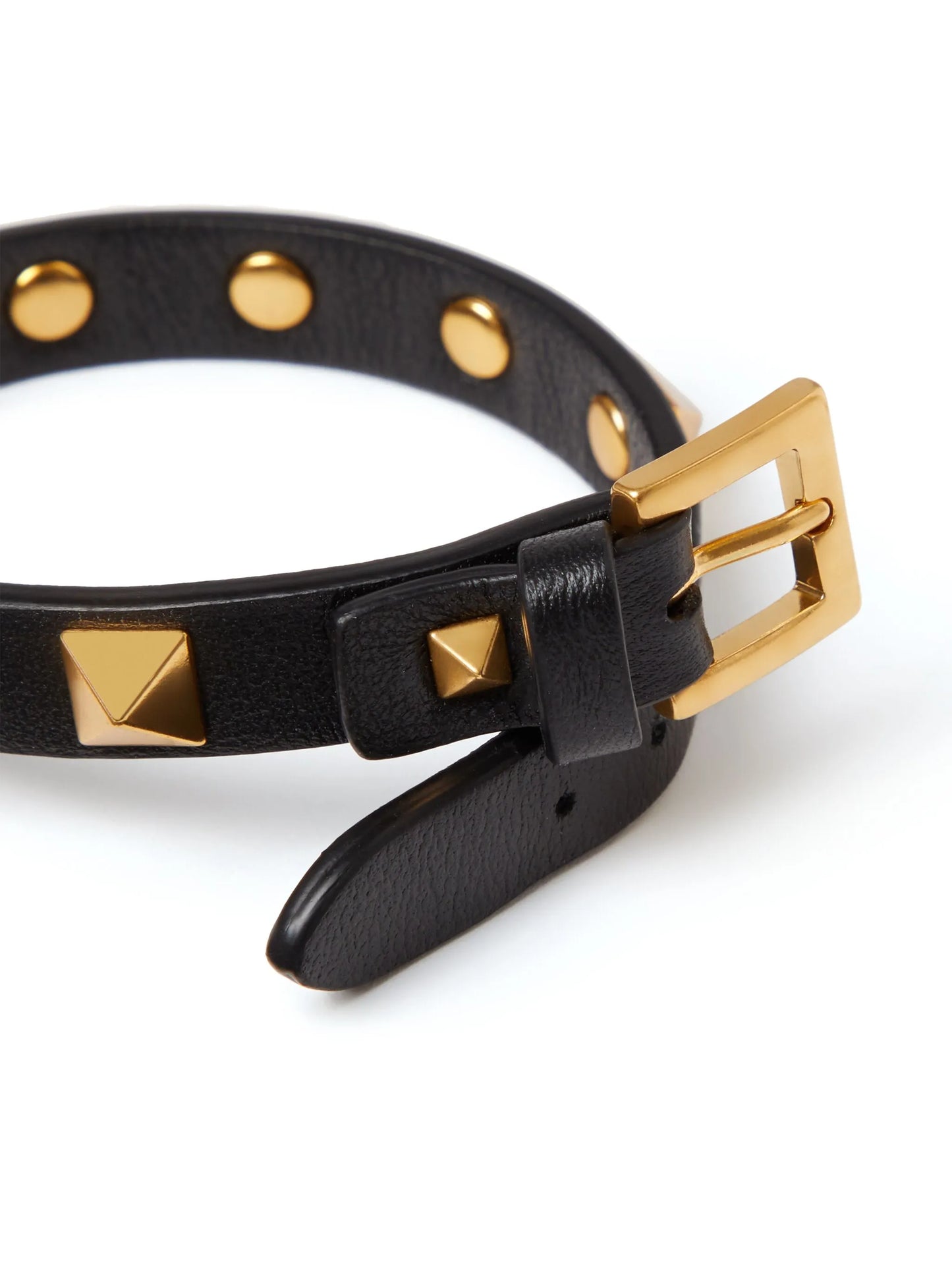 Rockstud leather bracelet