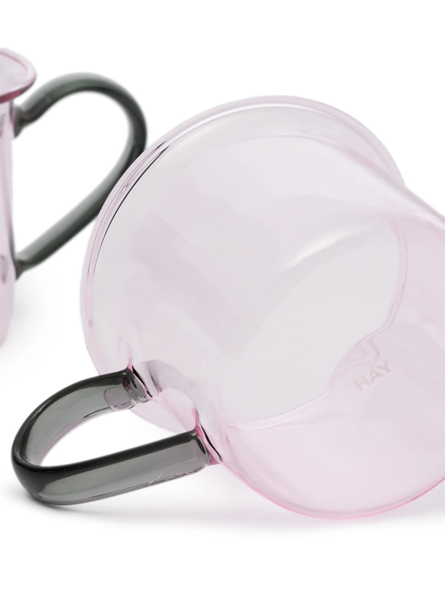 Borosilicate set-of-two glass mugs (230ml)