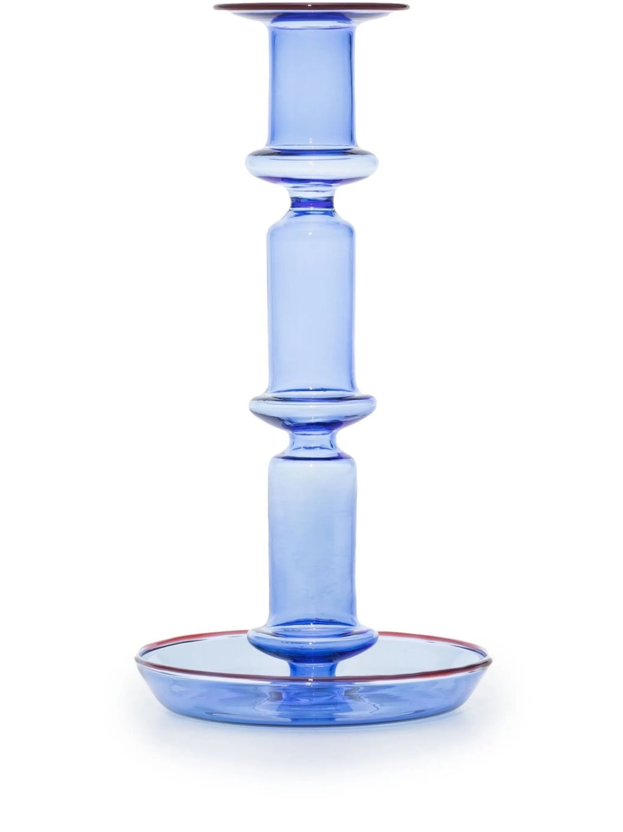 Flare tall glass candleholder