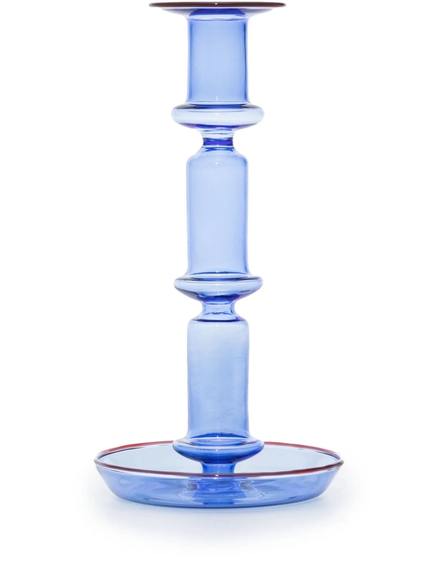 Flare tall glass candleholder