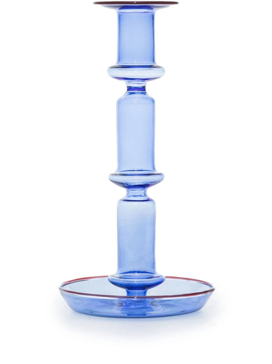 Flare tall glass candleholder