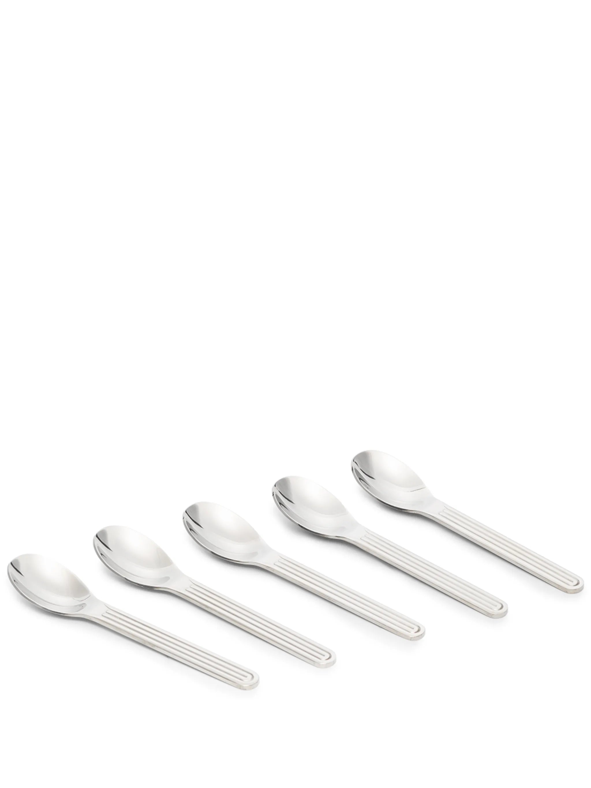 Sunday set of five teaspoons