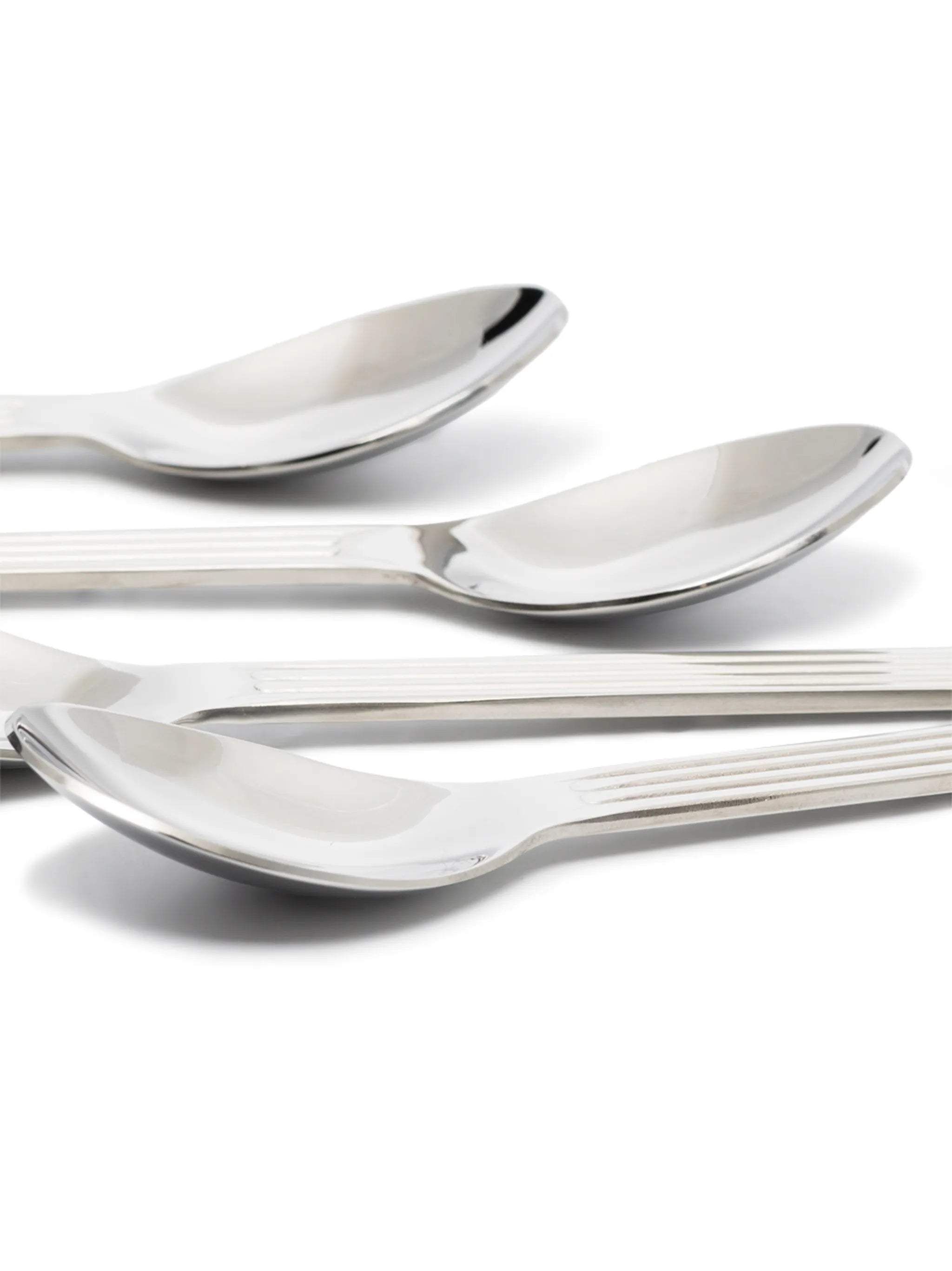 Sunday textured set-of-five spoons