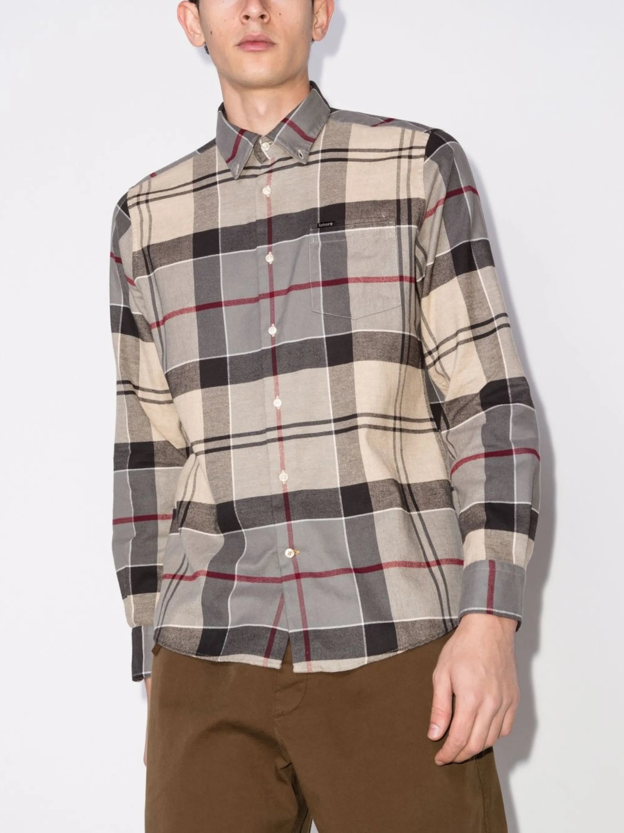 Edderton tartan check-print shirt