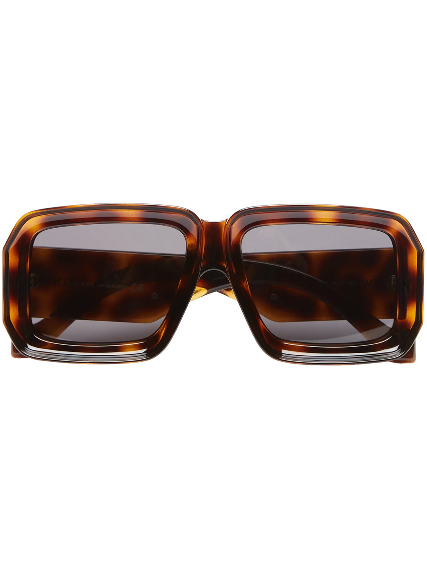 Paula's Ibiza tortoiseshell rectangle-frame sunglasses