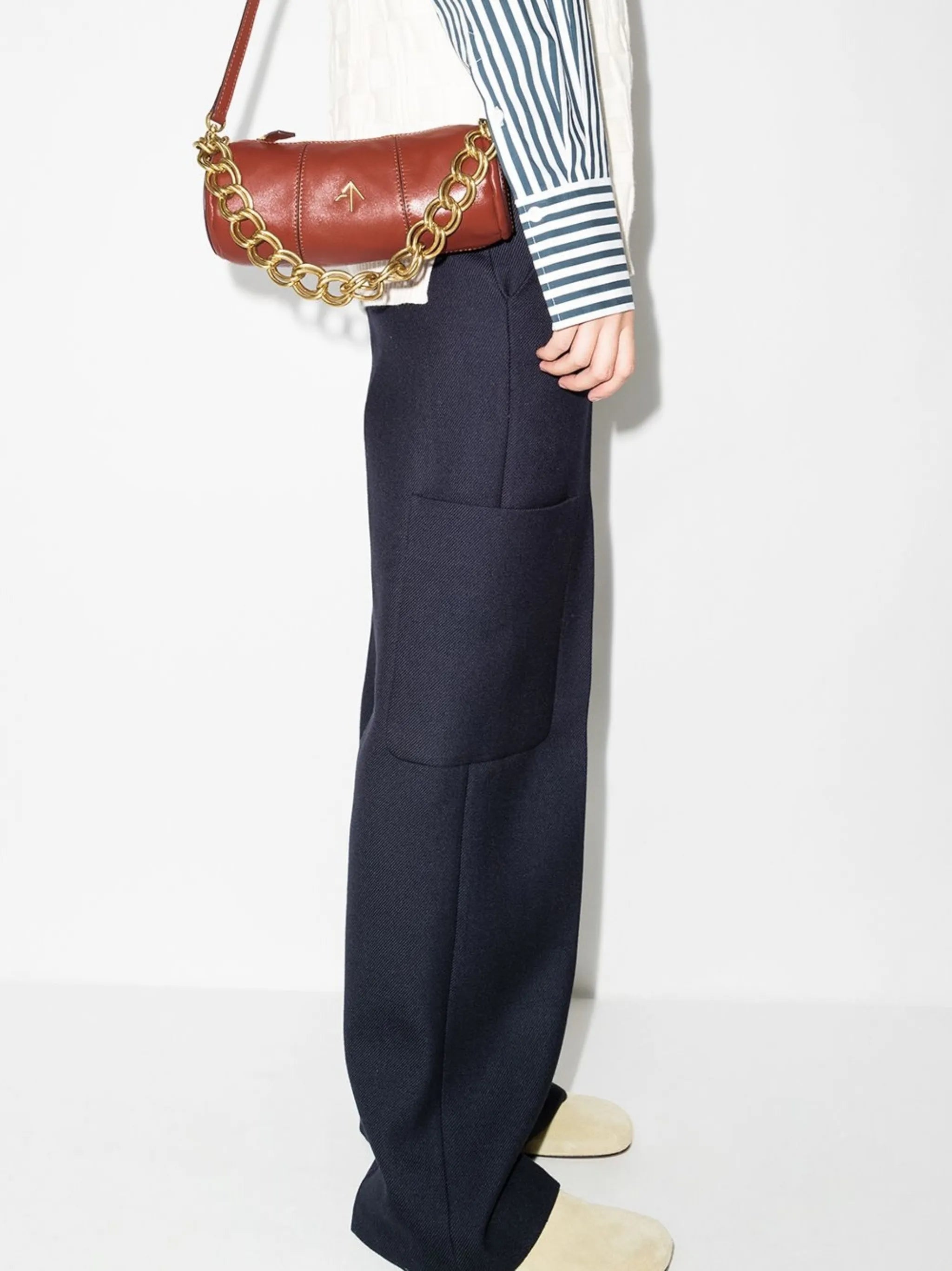 mini cylinder shoulder bag