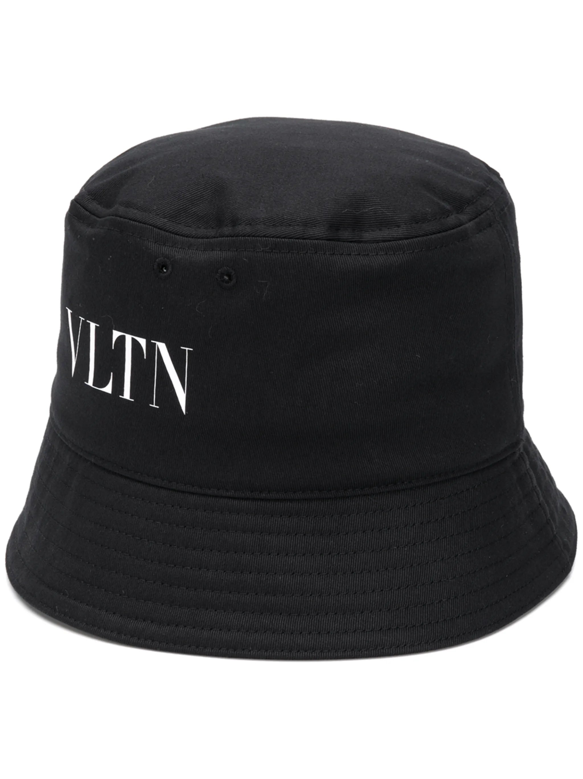 logo-print bucket hat