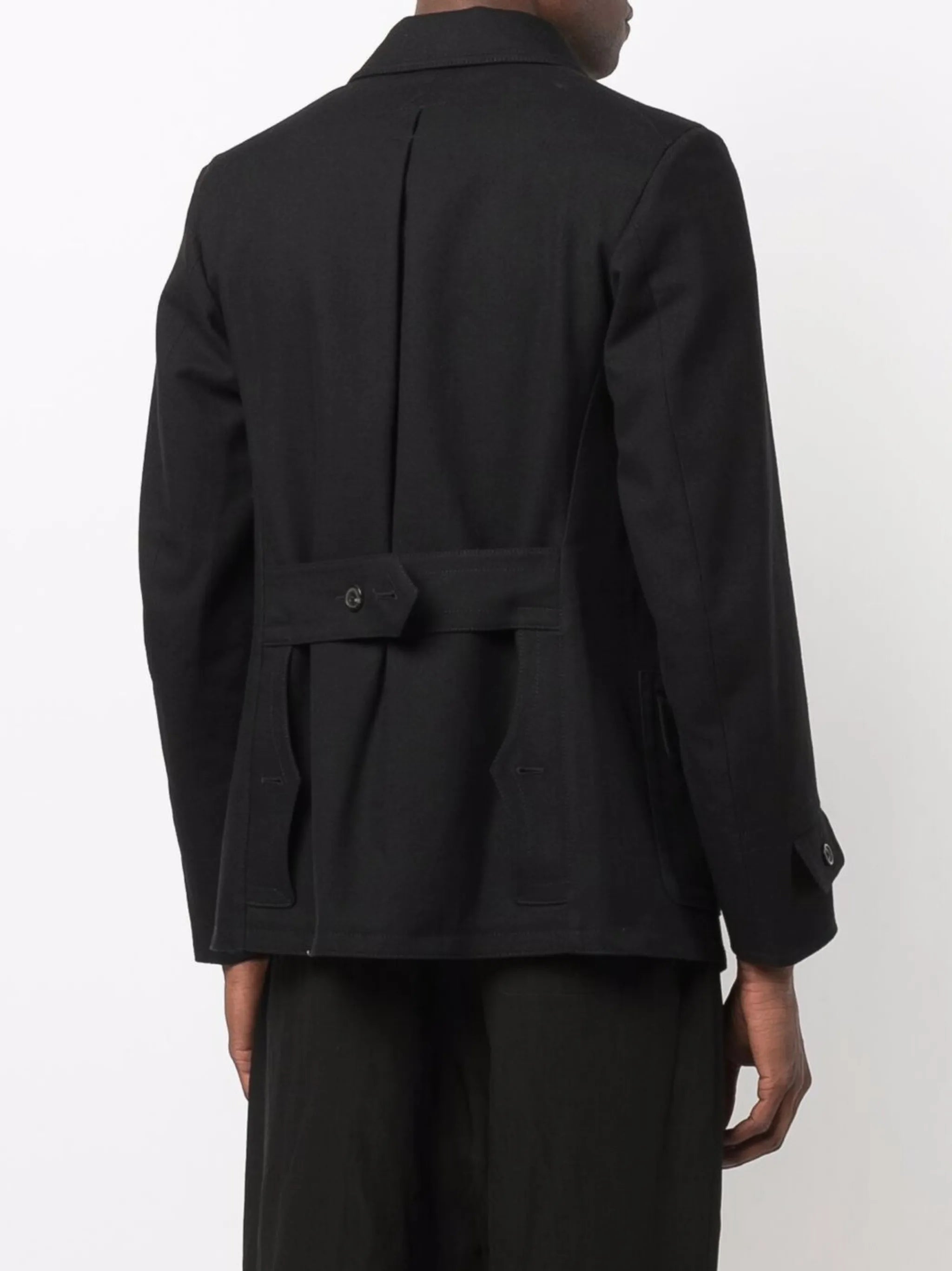 single-breasted denim coat
