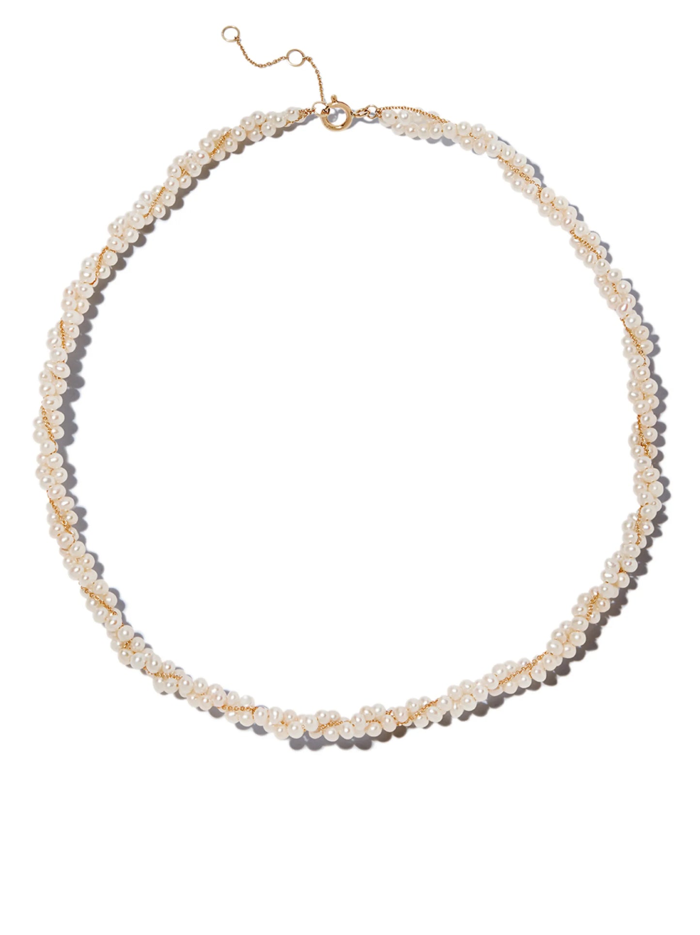 9kt yellow gold pearl necklace