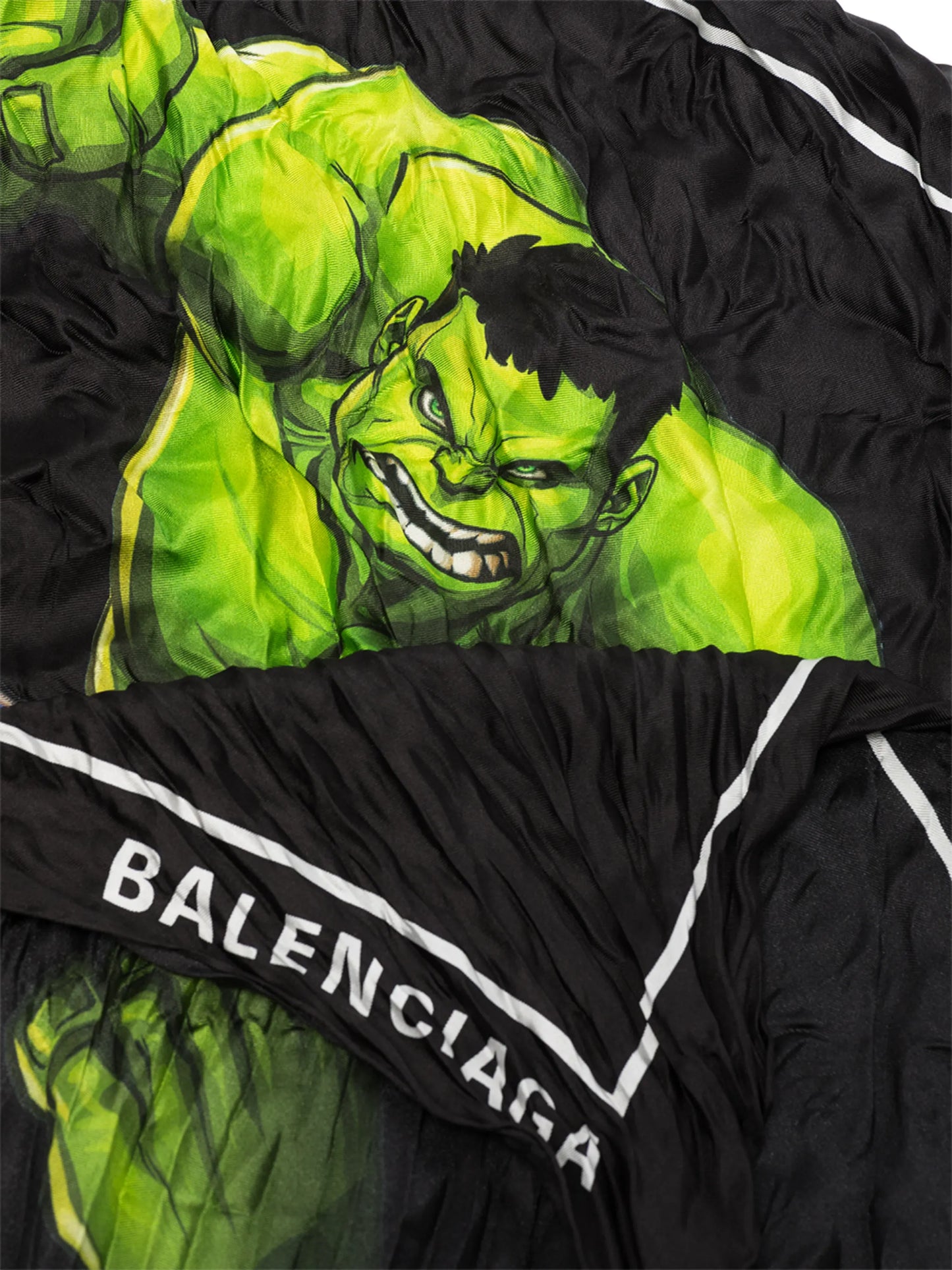 x Hulk crinkled oversized scarf