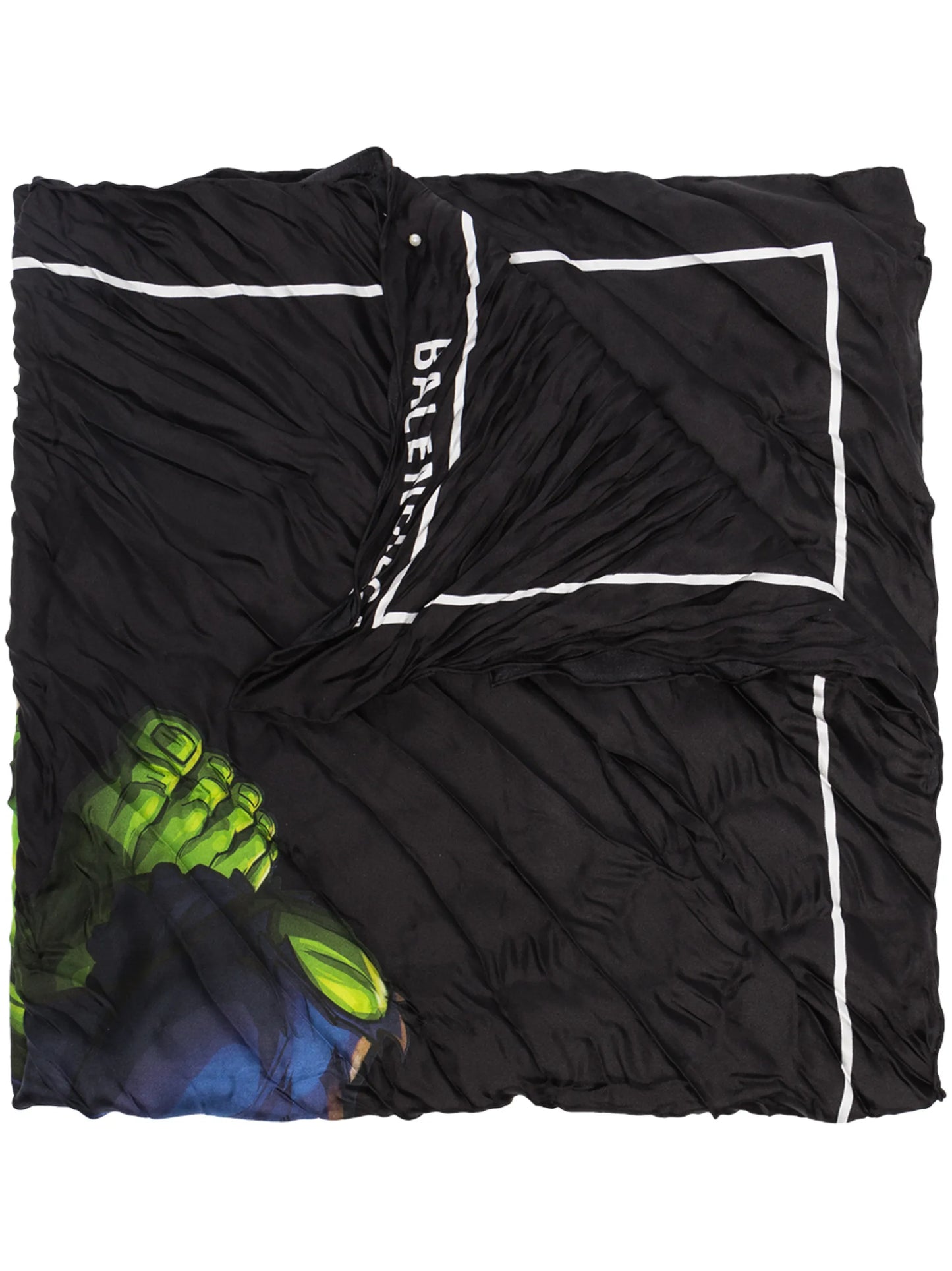 x Hulk crinkled oversized scarf