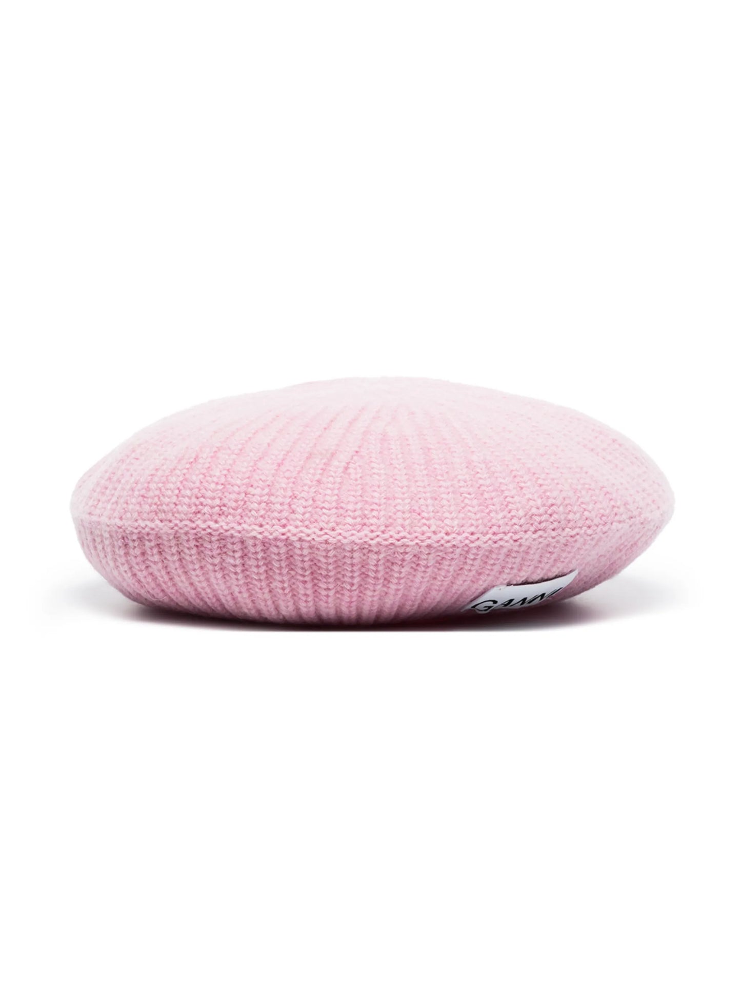 logo-patch knitted beret