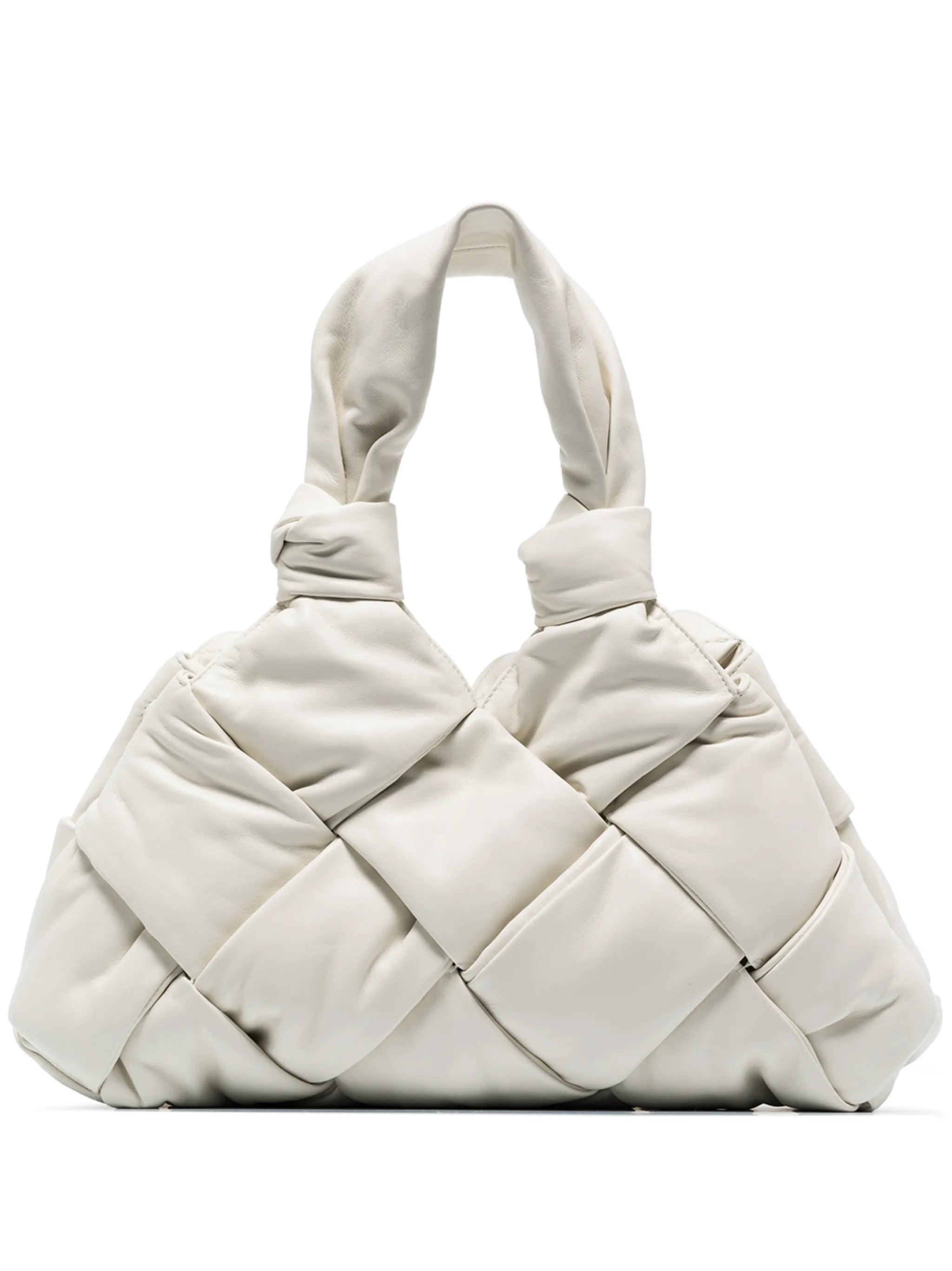 Padded Lock intrecciato tote bag