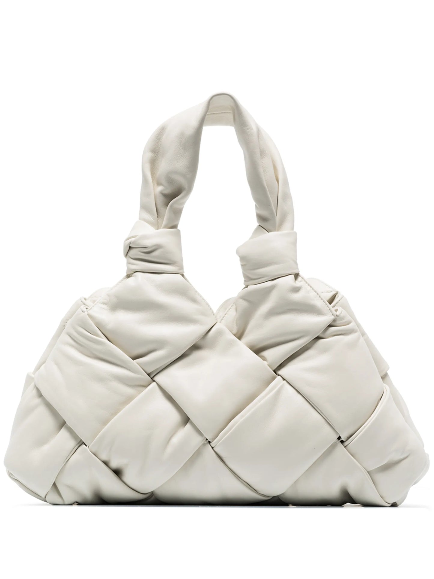 Padded Lock intrecciato tote bag