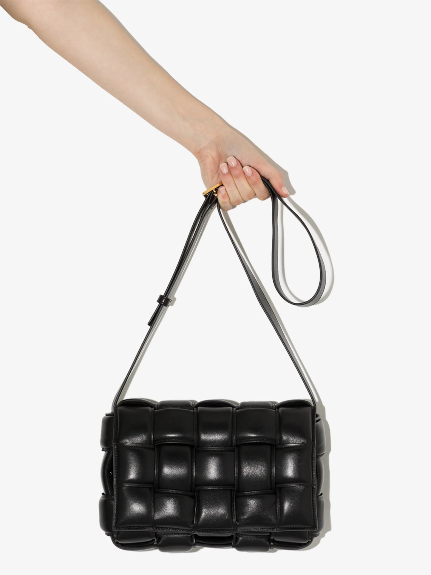 Padded Cassette leather shoulder bag