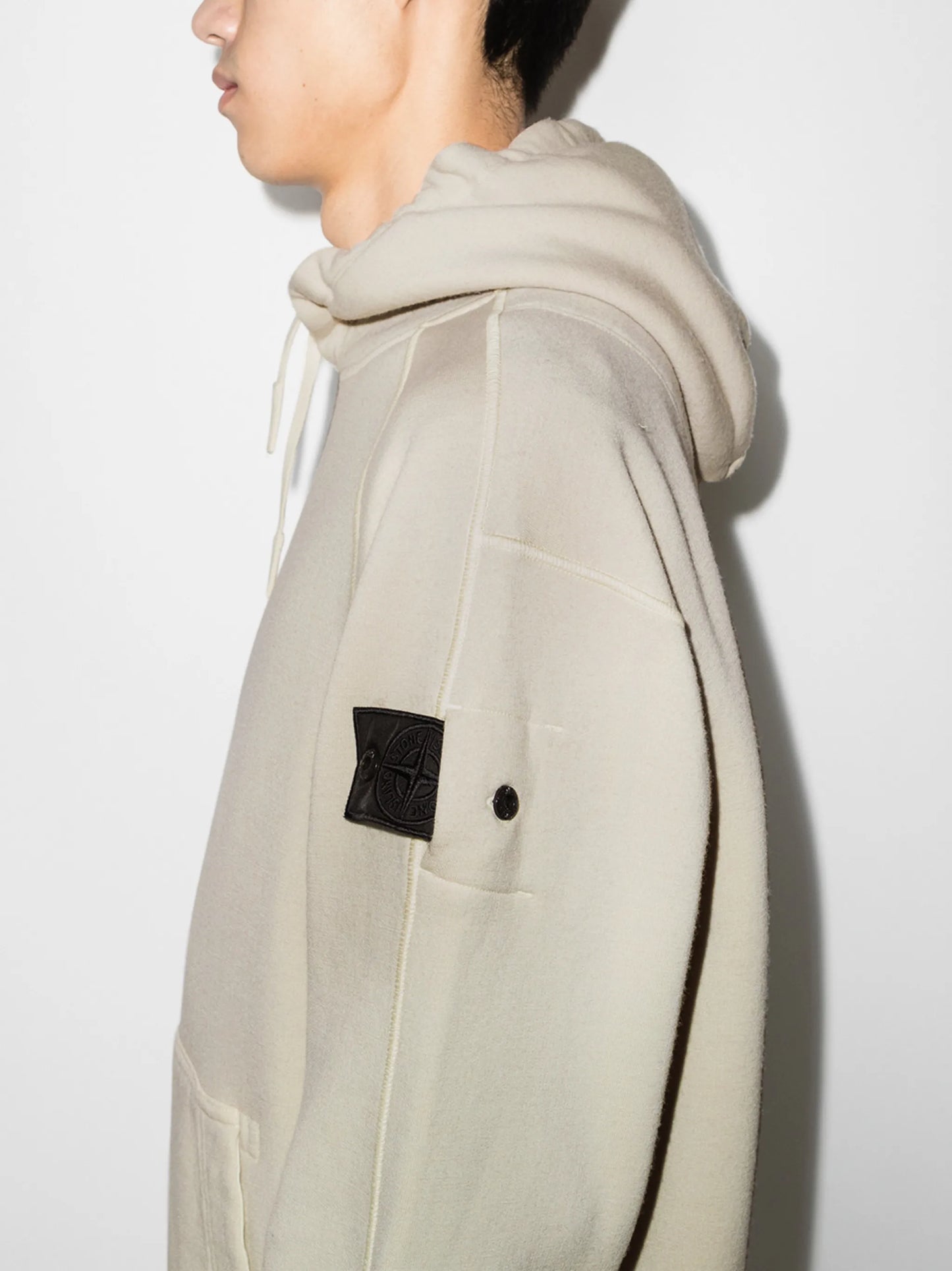 logo-patch long-sleeve hoodie