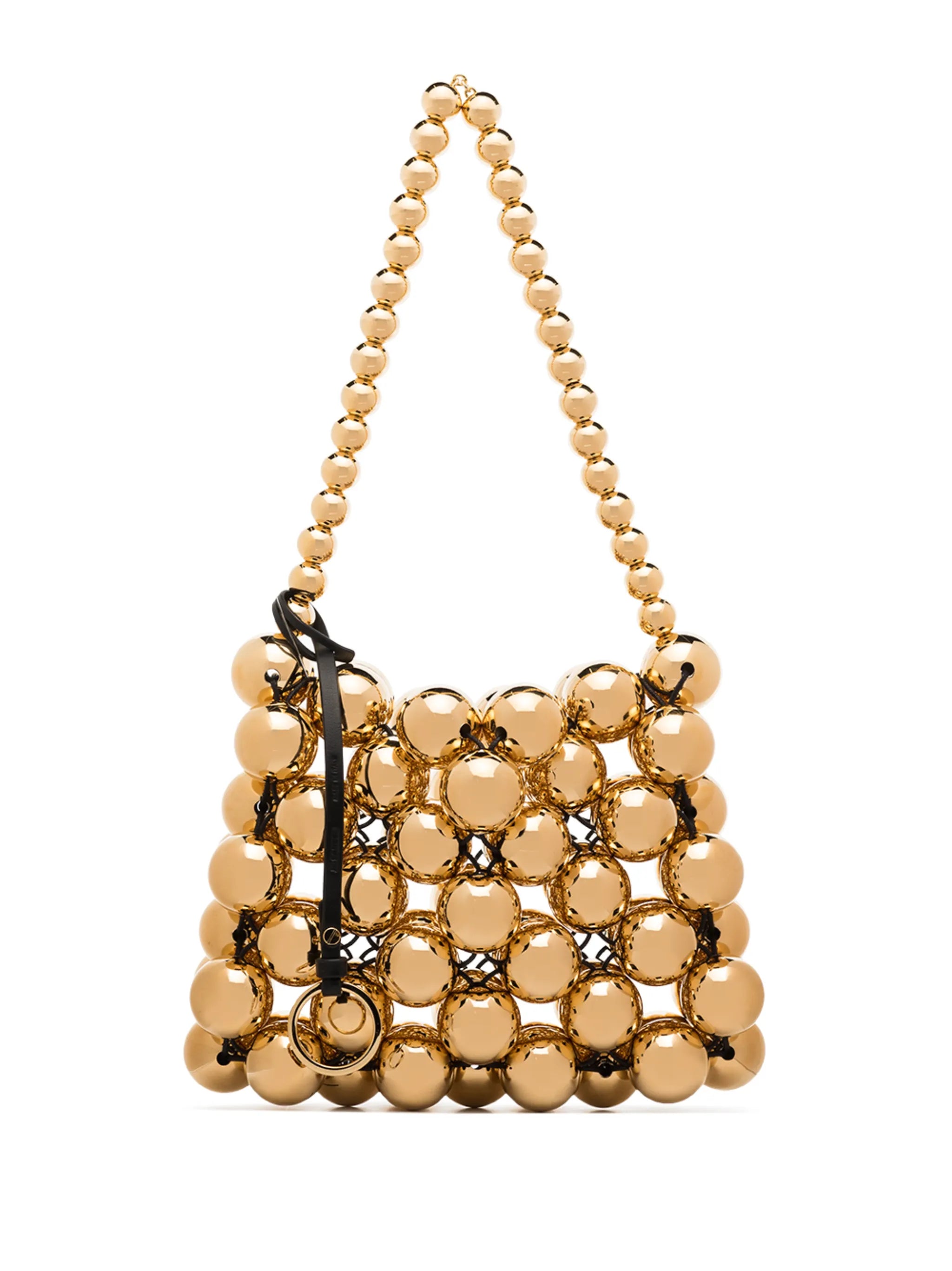 metallic Sphere beaded bag