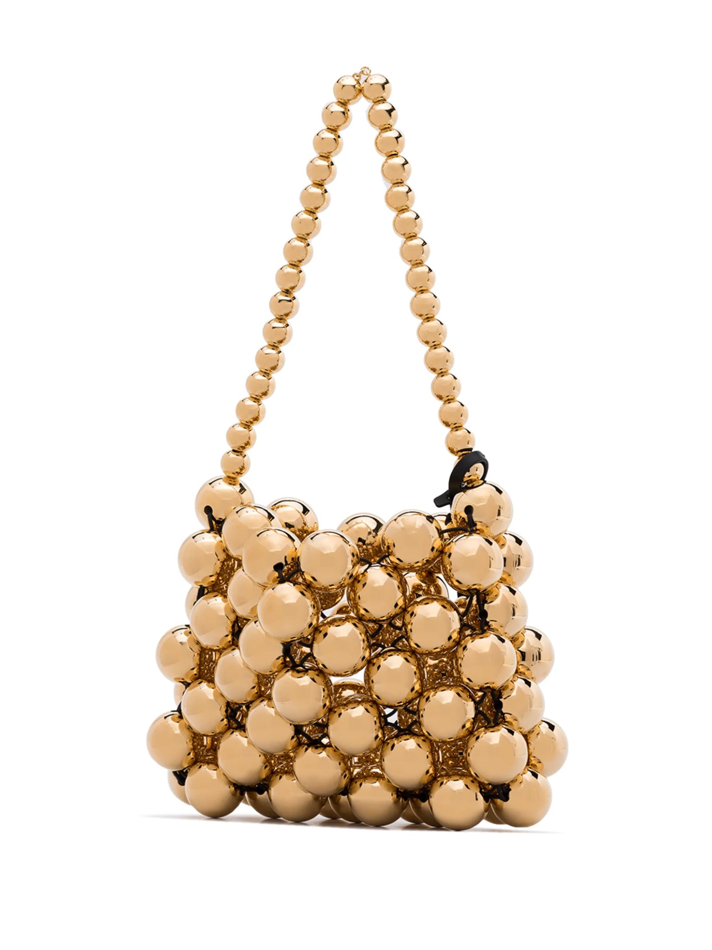 metallic Sphere beaded bag