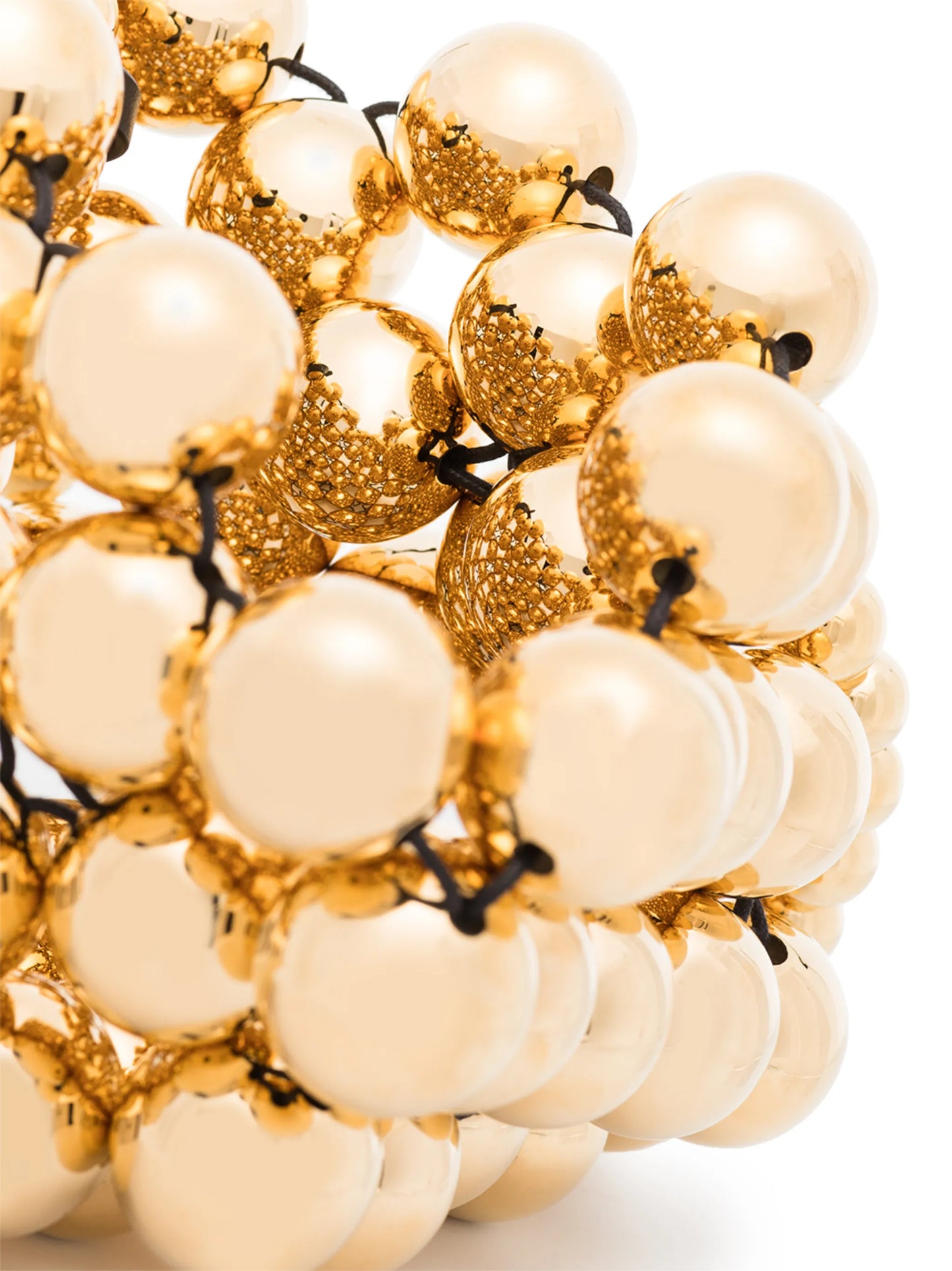 metallic Sphere beaded bag