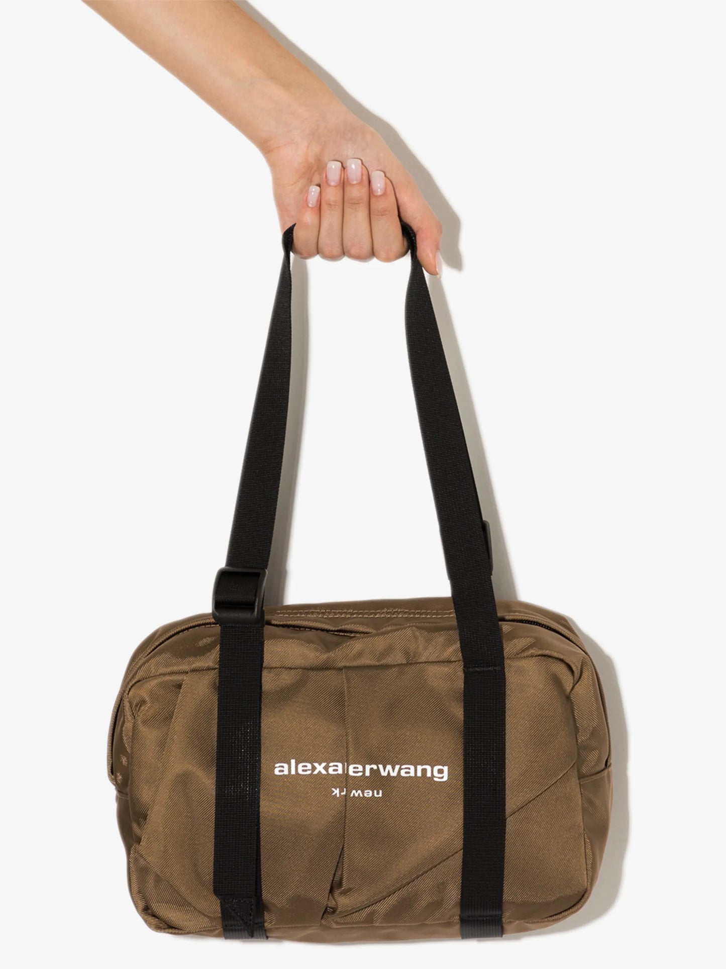 Wangsport logo-print duffle bag